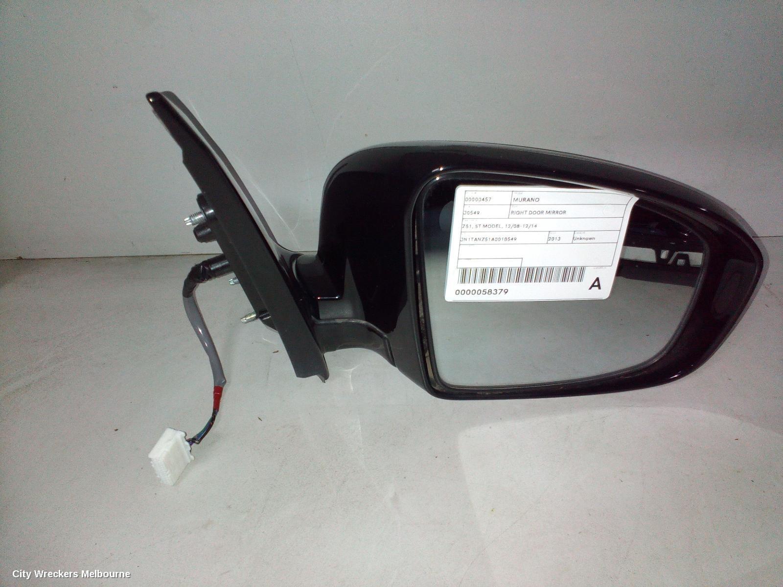 NISSAN MURANO 2013 Right Door Mirror