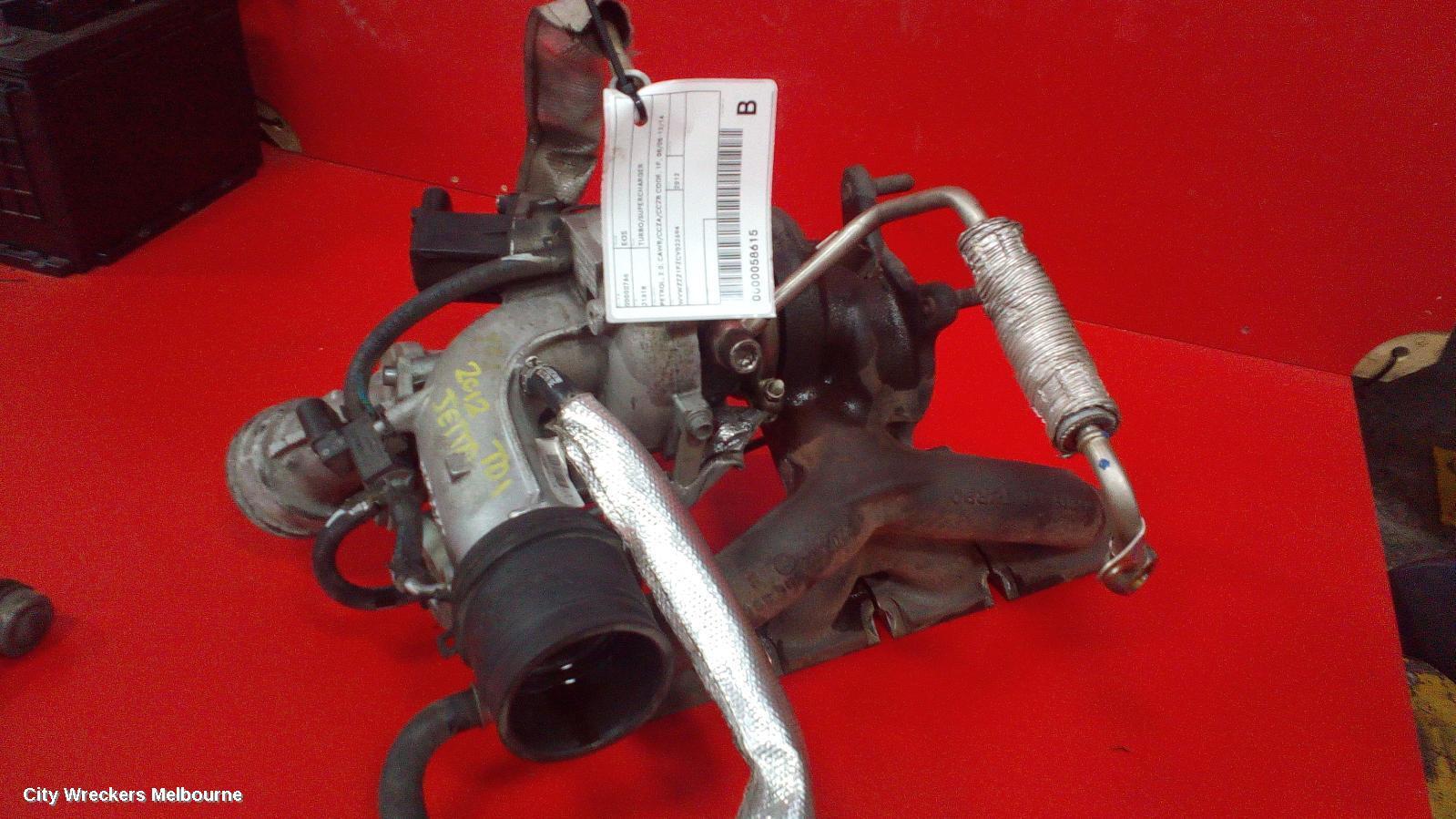 VOLKSWAGEN EOS 2012 Turbo Supercharger