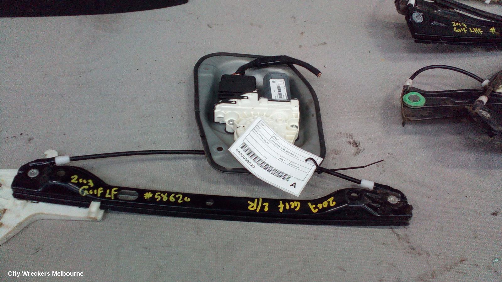 VOLKSWAGEN GOLF 2007 Left Rear Wnd Reg/Motor