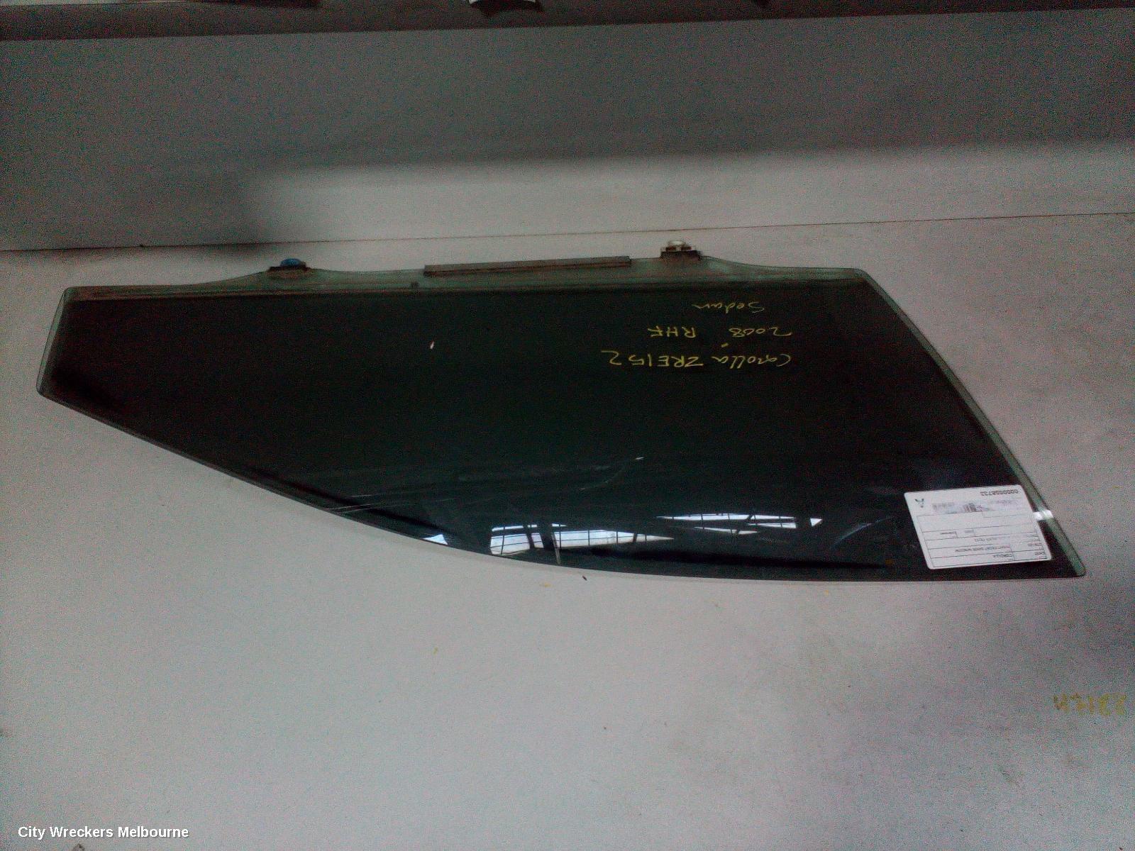 TOYOTA COROLLA 2008 Right Front Door Window