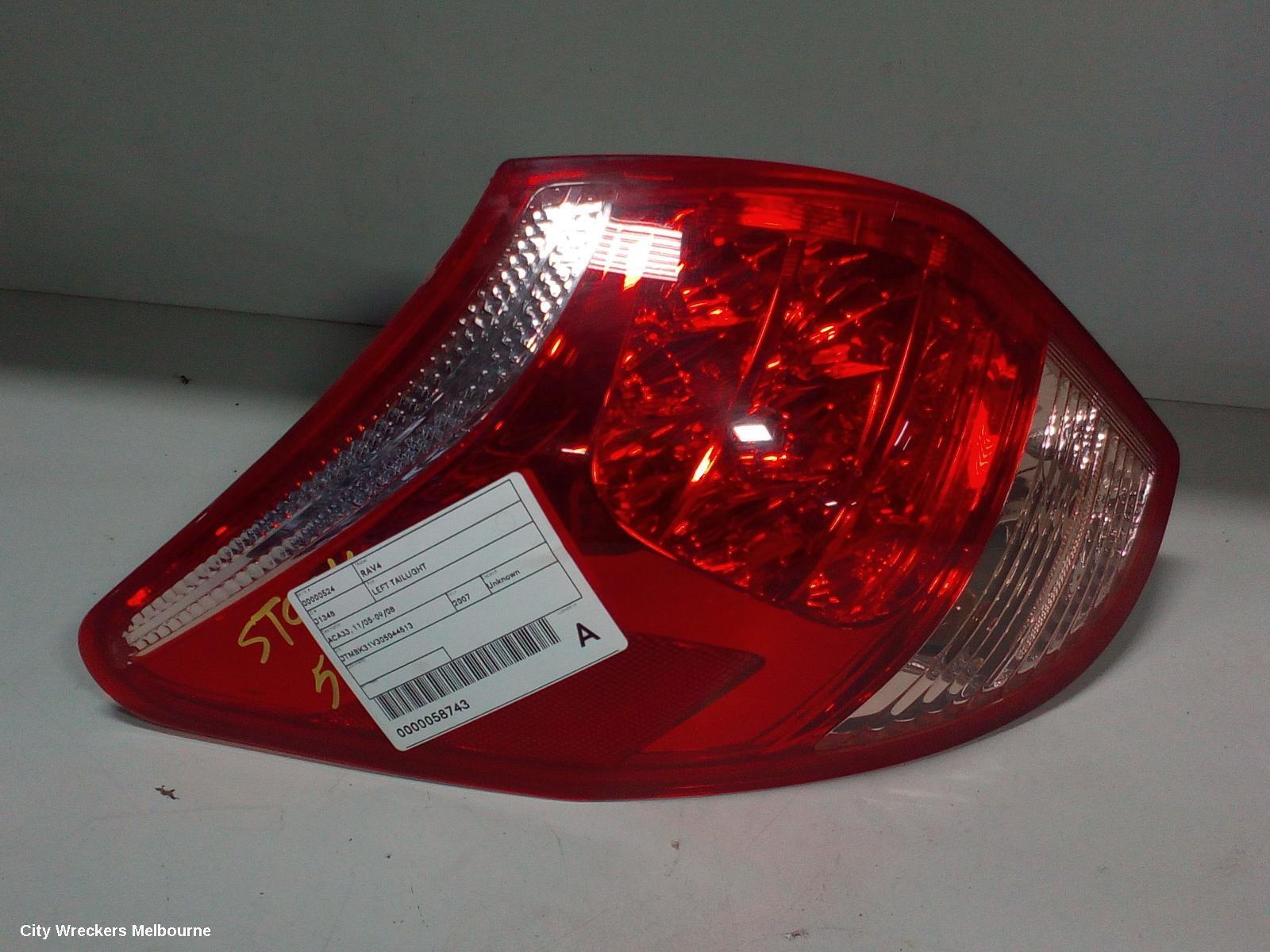 TOYOTA RAV4 2007 Left Taillight