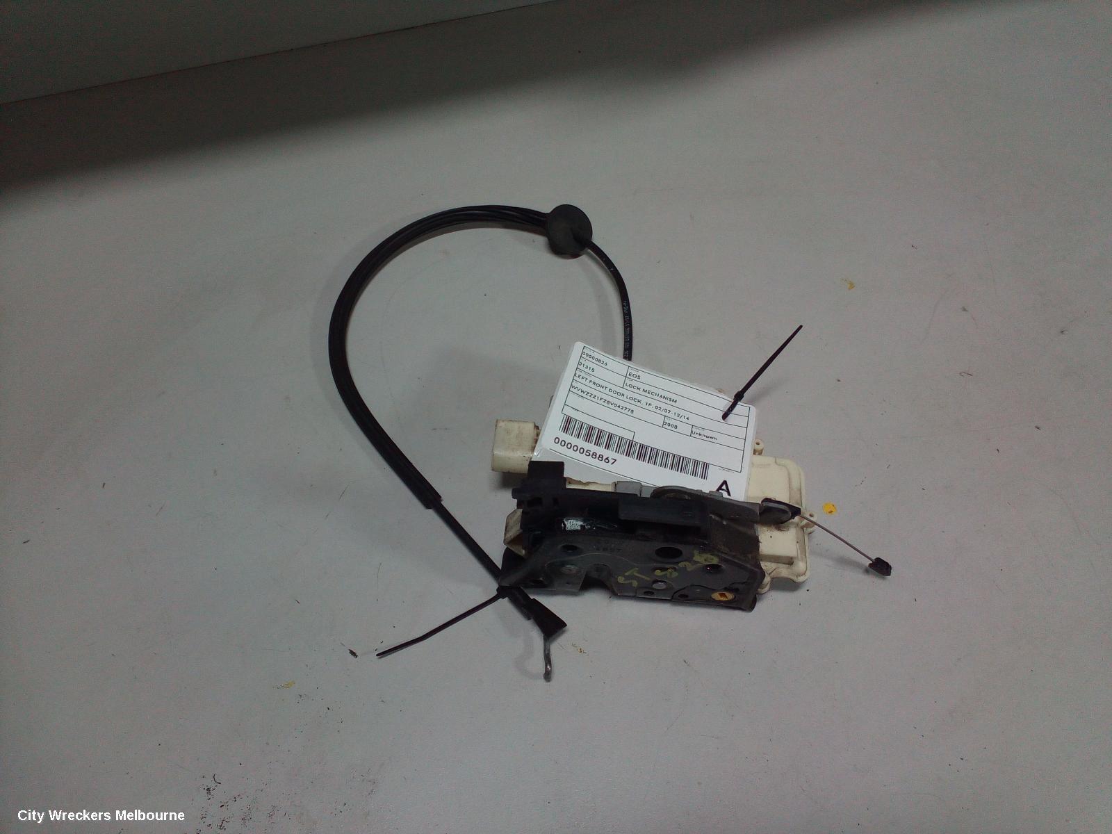 VOLKSWAGEN EOS 2008 Door/Boot/Gate Lock