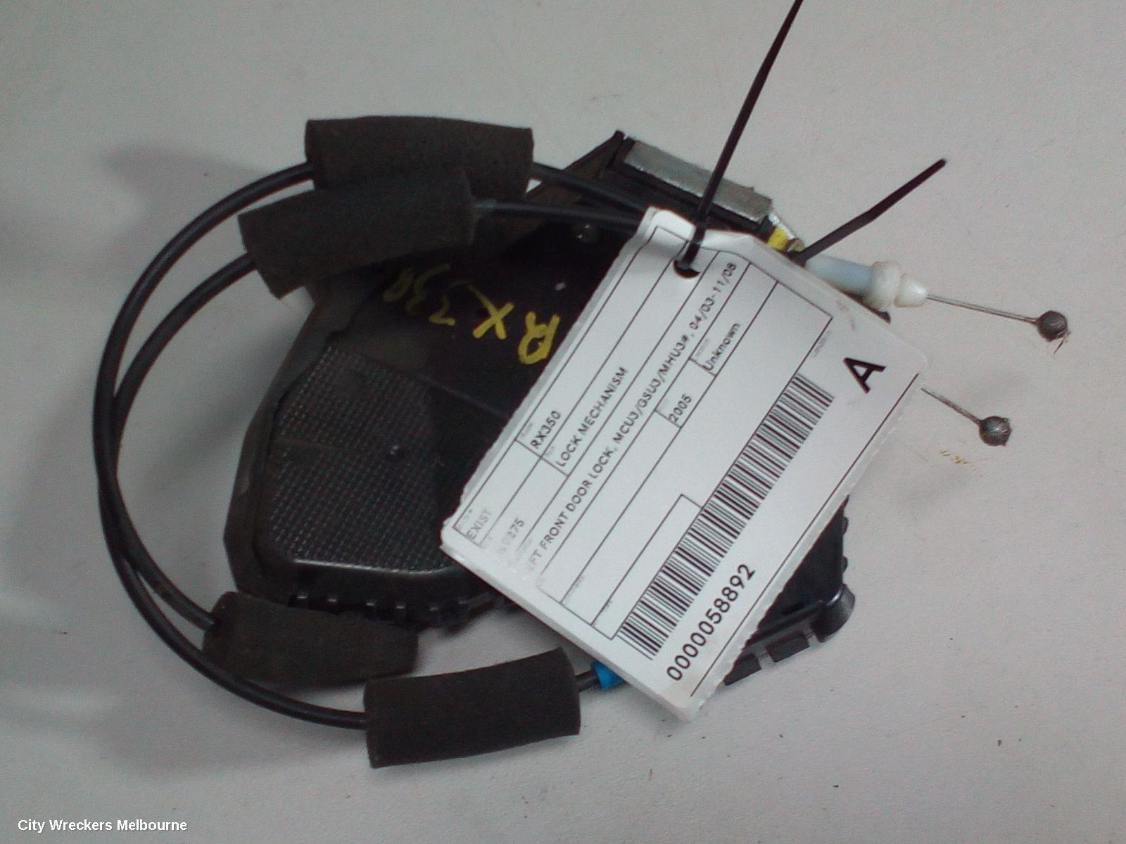 LEXUS RX SERIES 2005 Door/Boot/Gate Lock