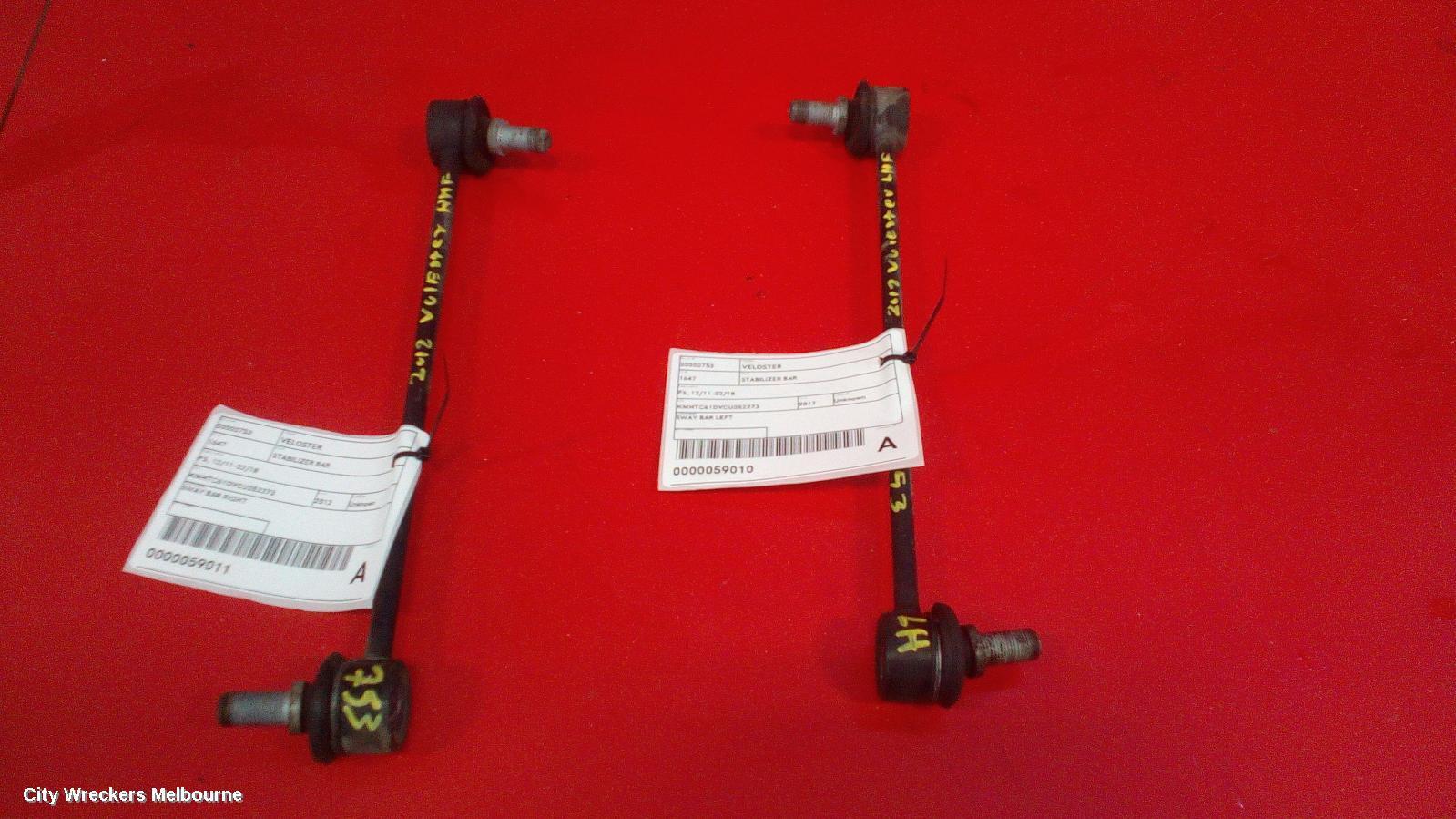HYUNDAI VELOSTER 2012 Stabiliser Bar