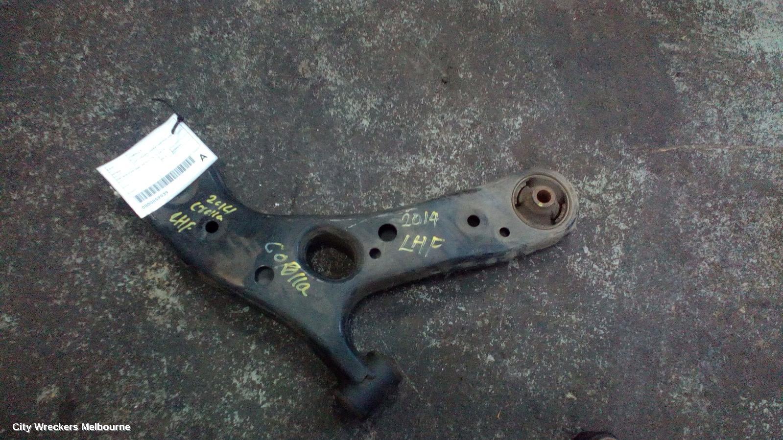 TOYOTA COROLLA 2014 Left Front Lower Control Arm