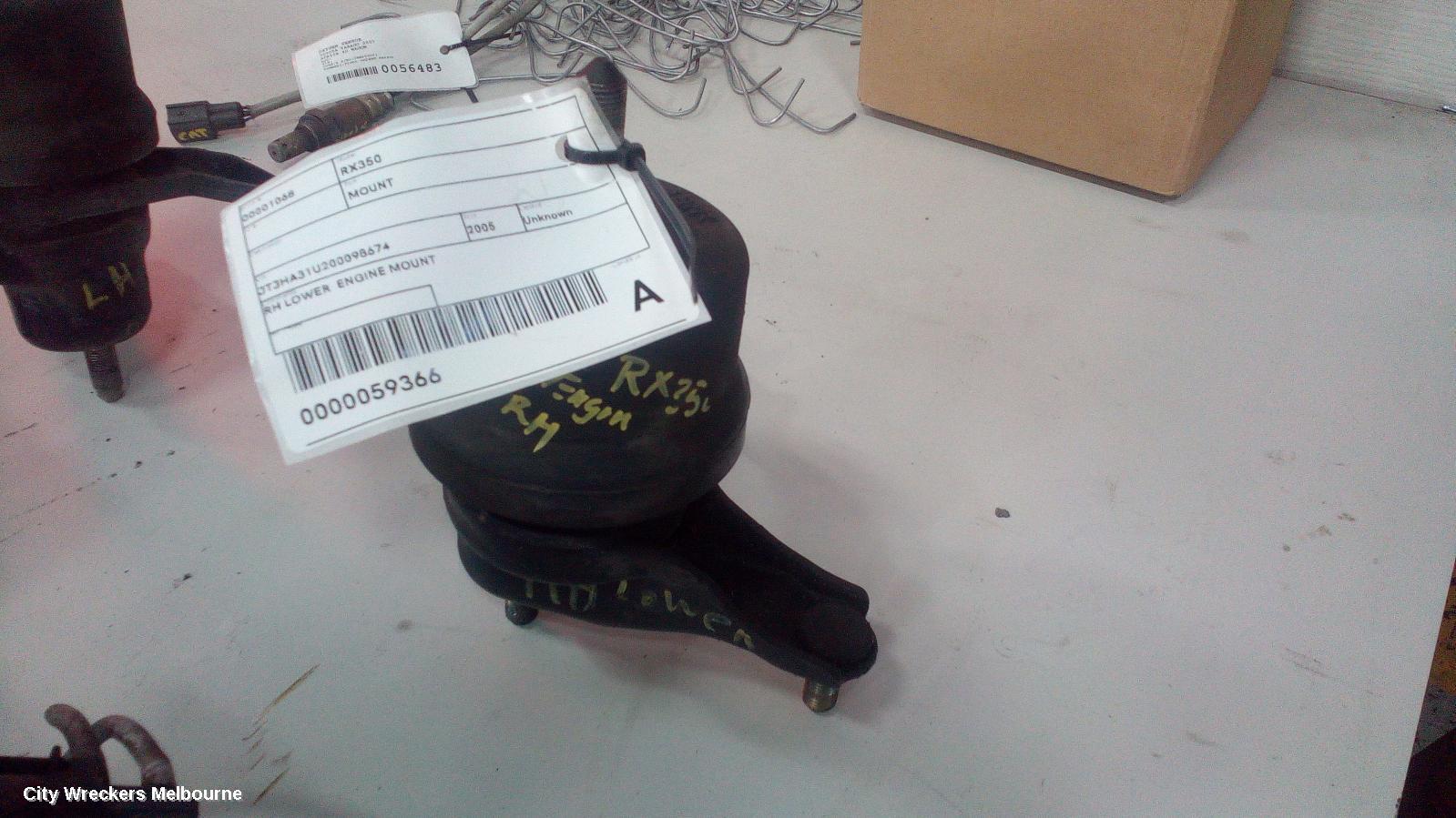 LEXUS RX SERIES 2005 Mount