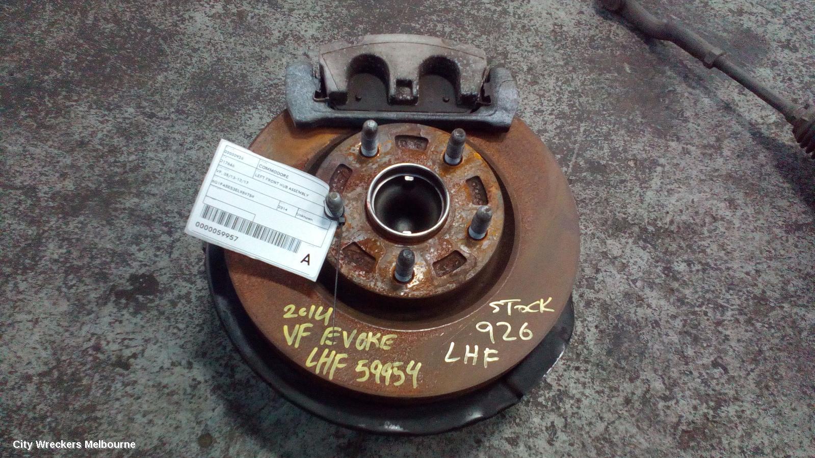 HOLDEN COMMODORE 2014 Left Front Hub Assembly