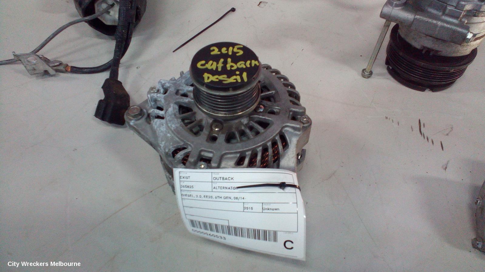 SUBARU OUTBACK 2015 Alternator