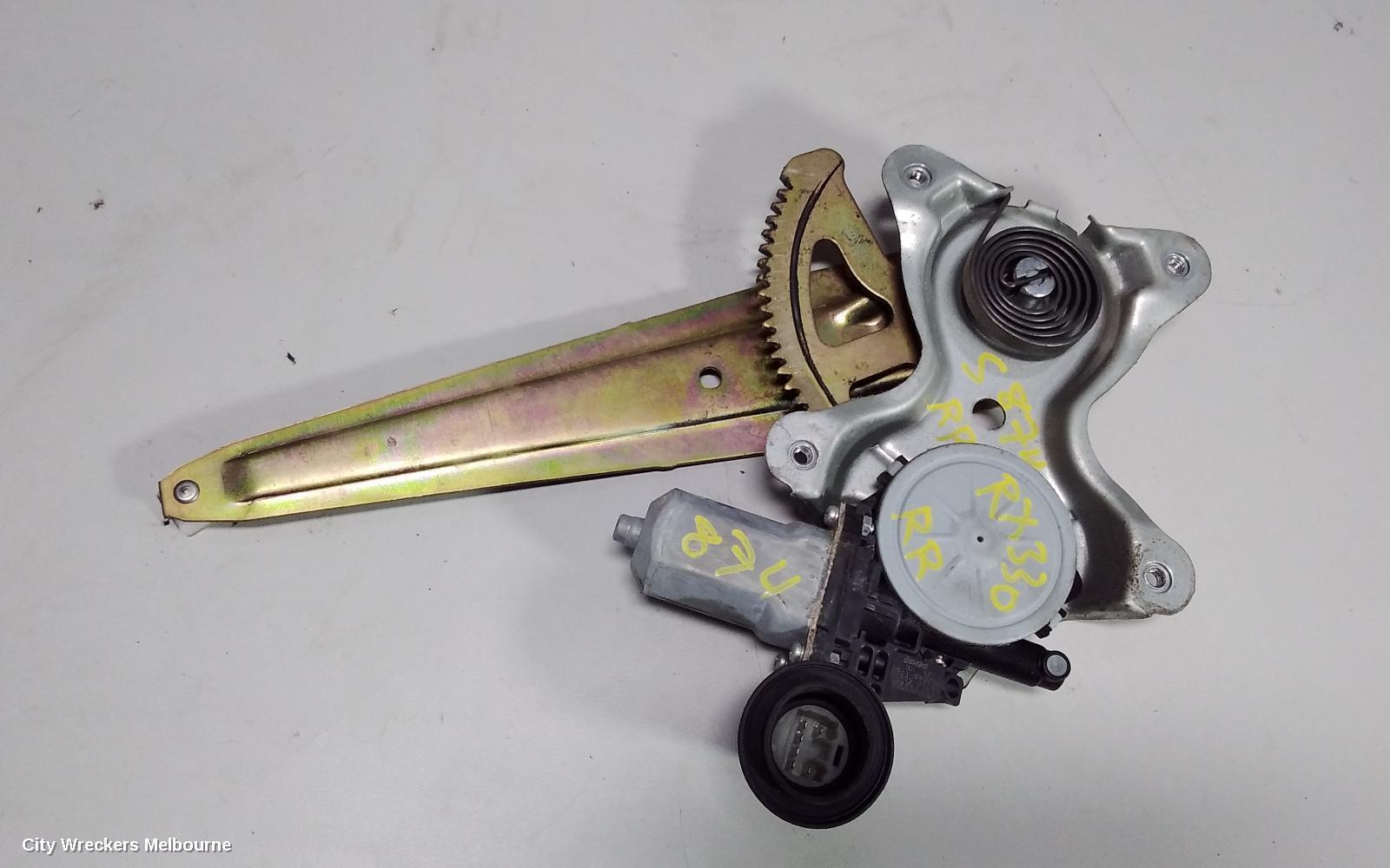 LEXUS RX SERIES 2004 Right Rear Wnd Reg/Motor