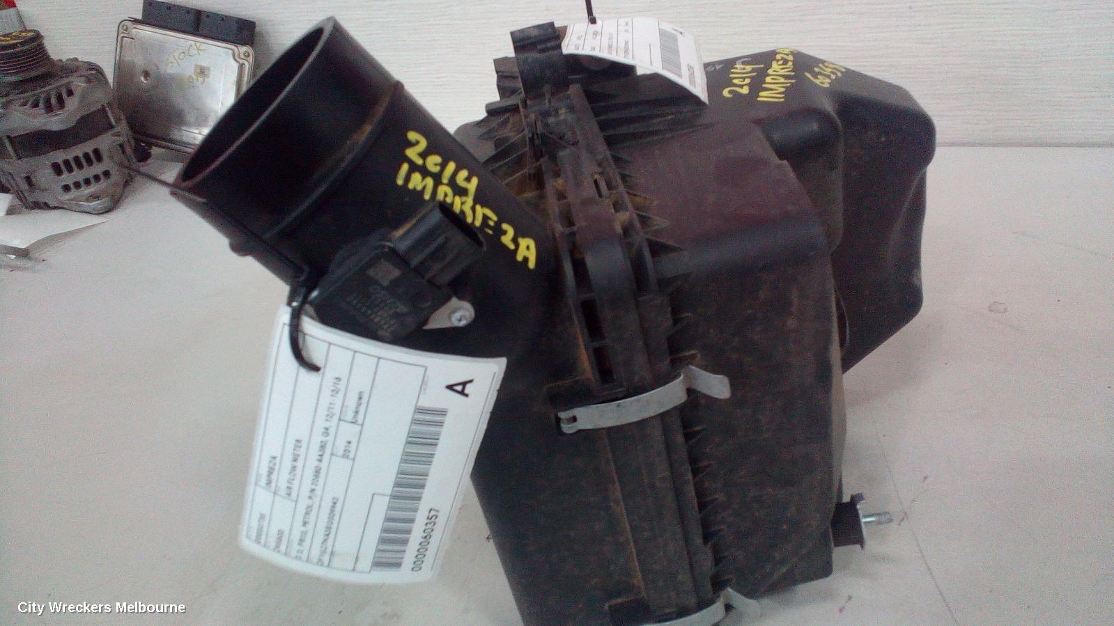 SUBARU IMPREZA 2014 Air Flow Meter