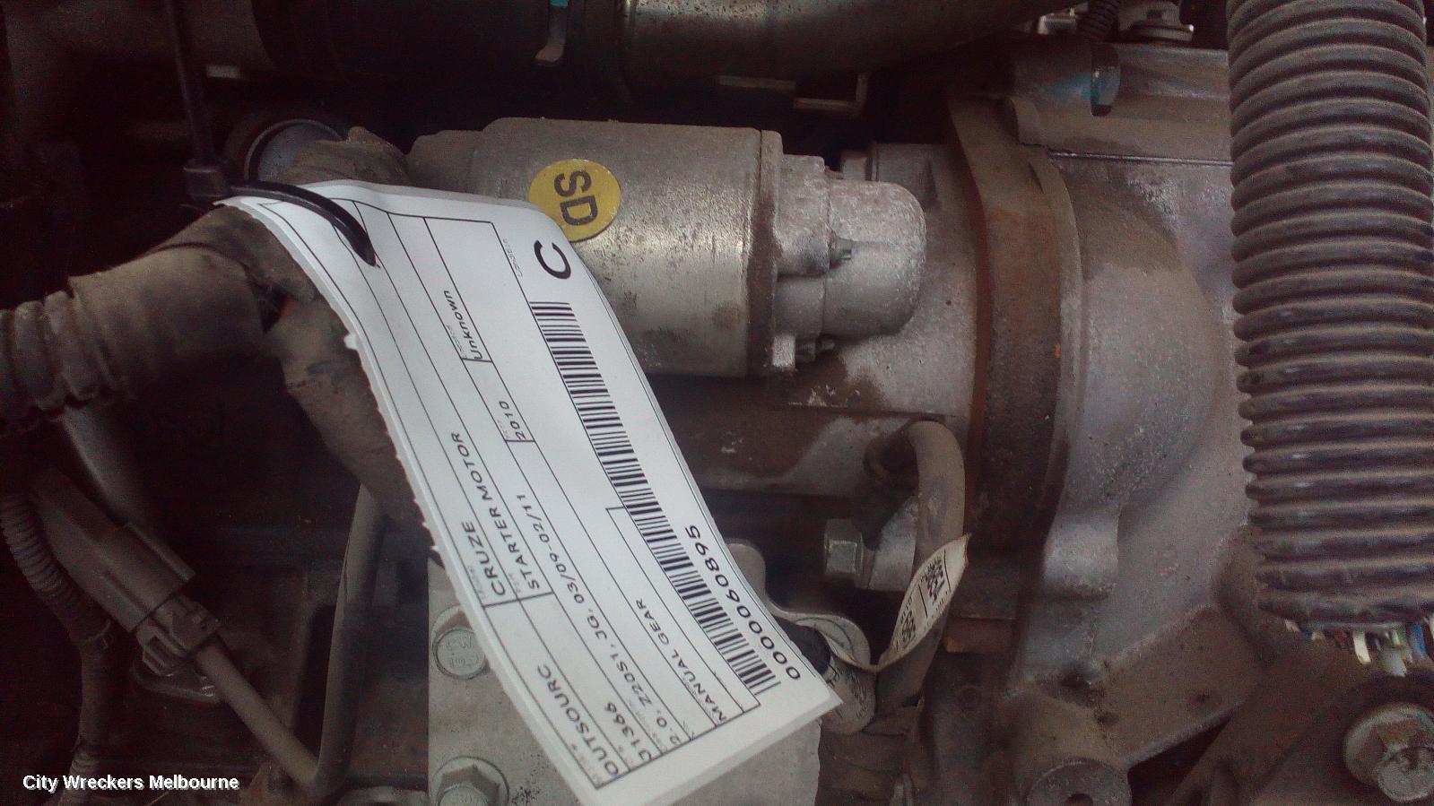 HOLDEN CRUZE 2010 Starter