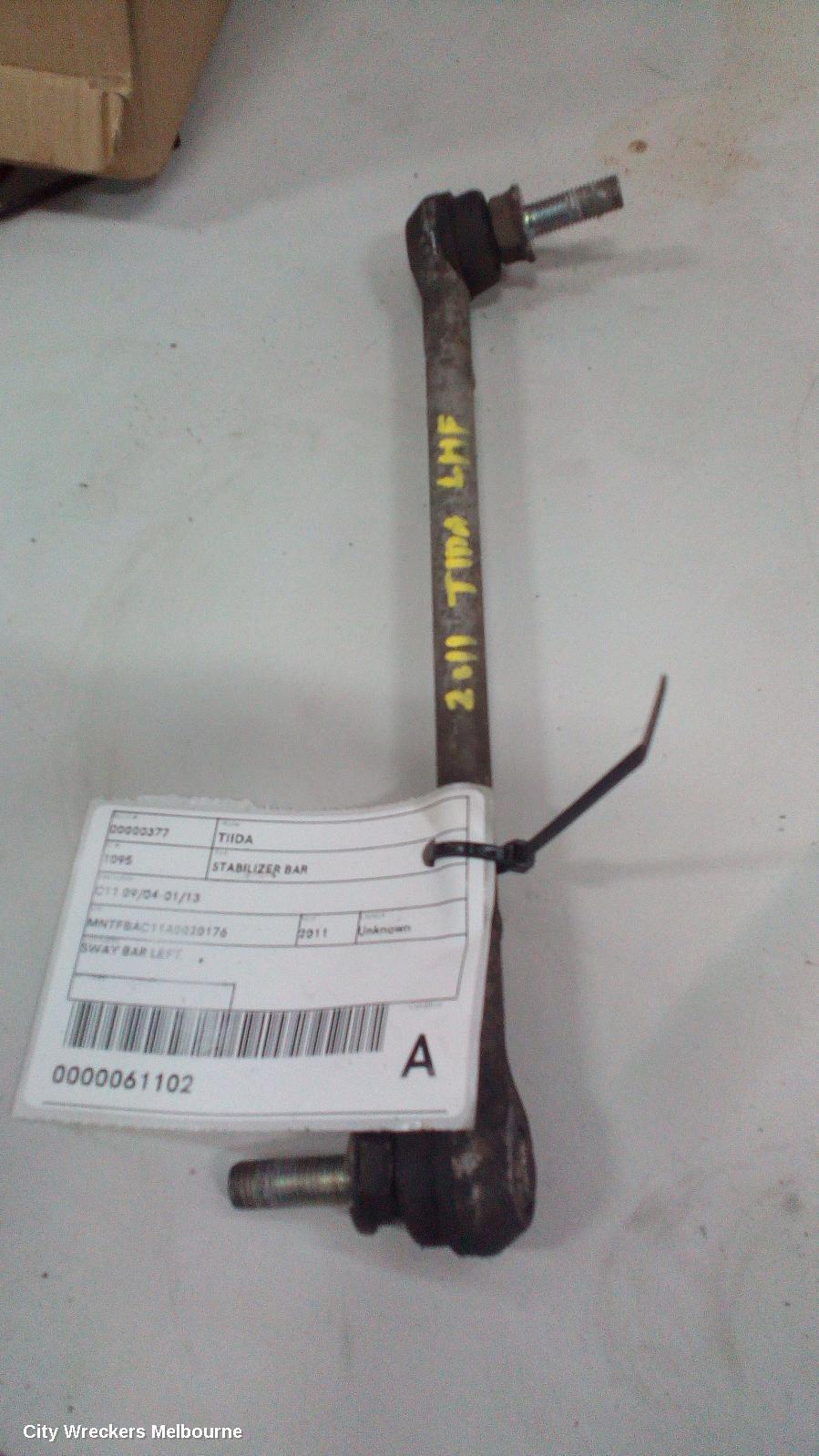 NISSAN TIIDA 2011 Stabiliser Bar