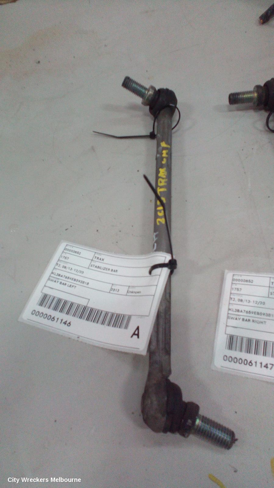 HOLDEN TRAX 2013 Stabiliser Bar