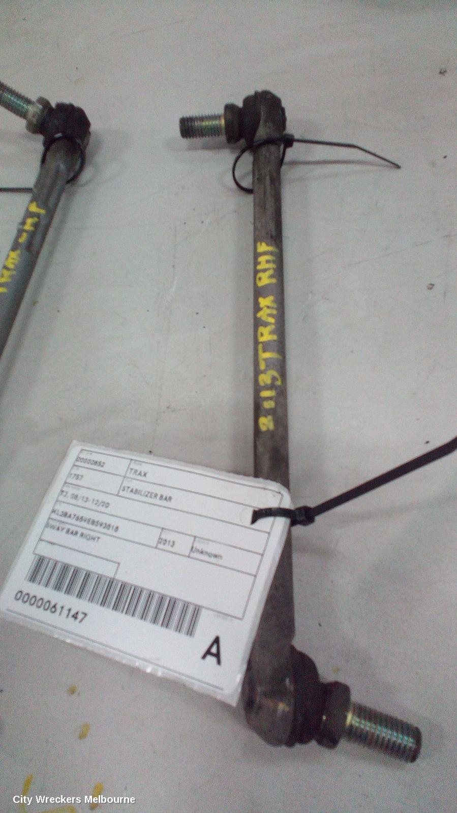 HOLDEN TRAX 2013 Stabiliser Bar