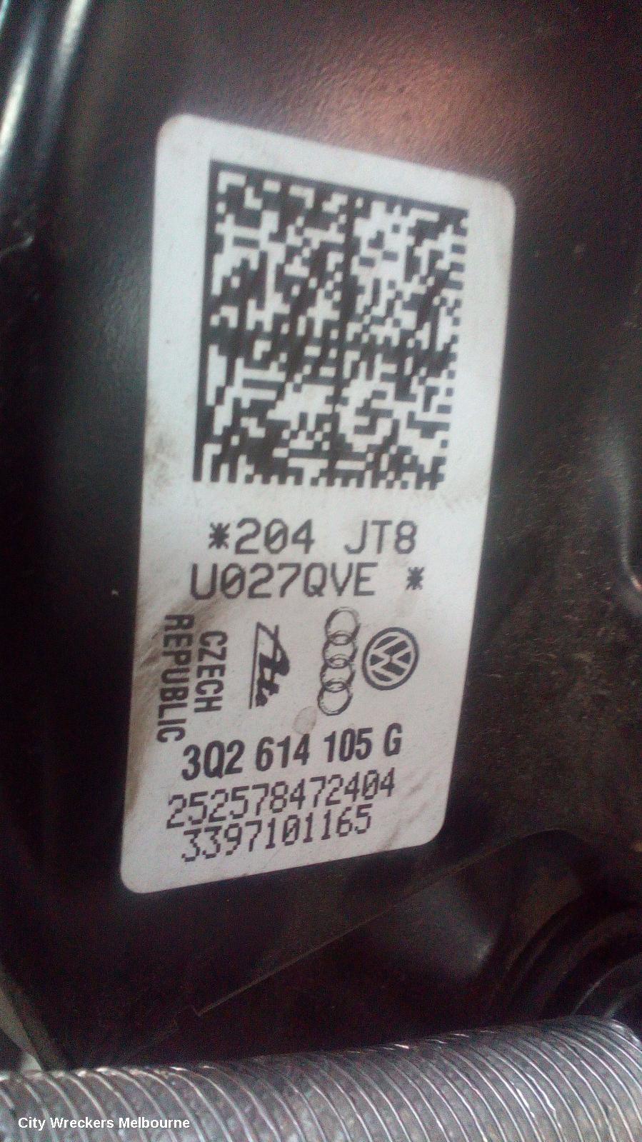 VOLKSWAGEN TIGUAN 2018 Brake Booster