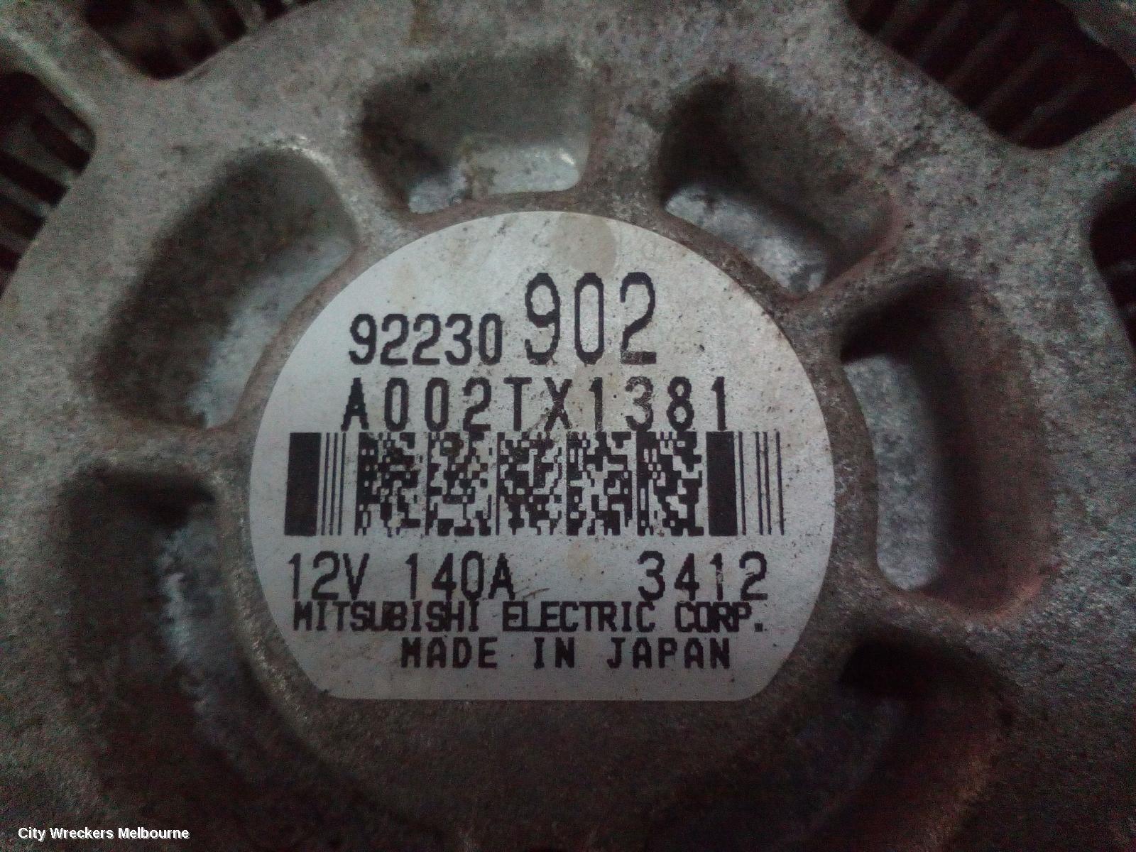 HOLDEN COMMODORE 2013 Alternator