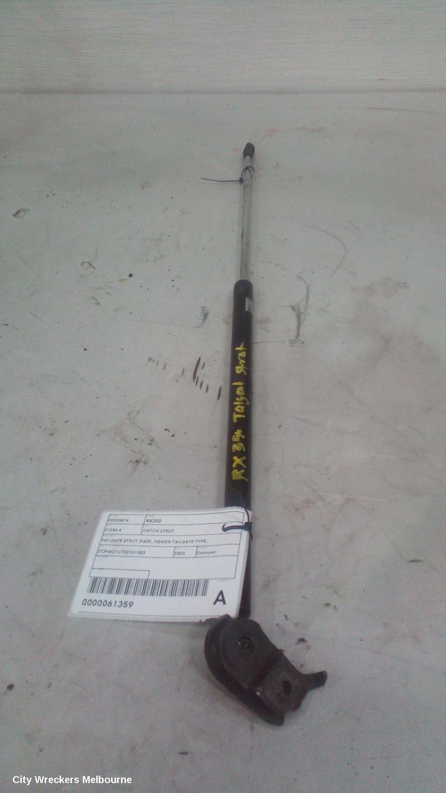 LEXUS RX SERIES 2004 Hatch Strut