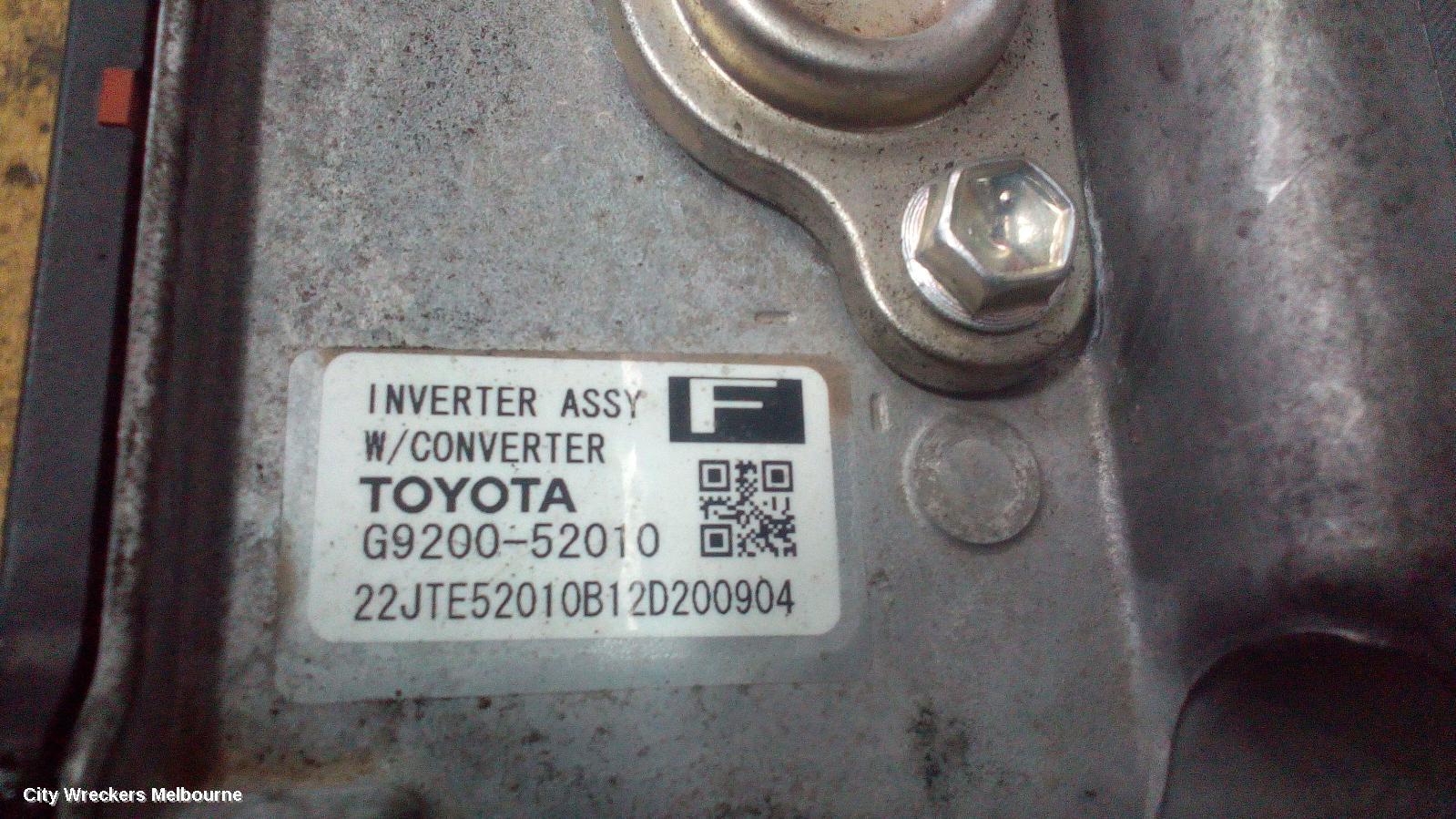 TOYOTA PRIUS 2012 Inverter