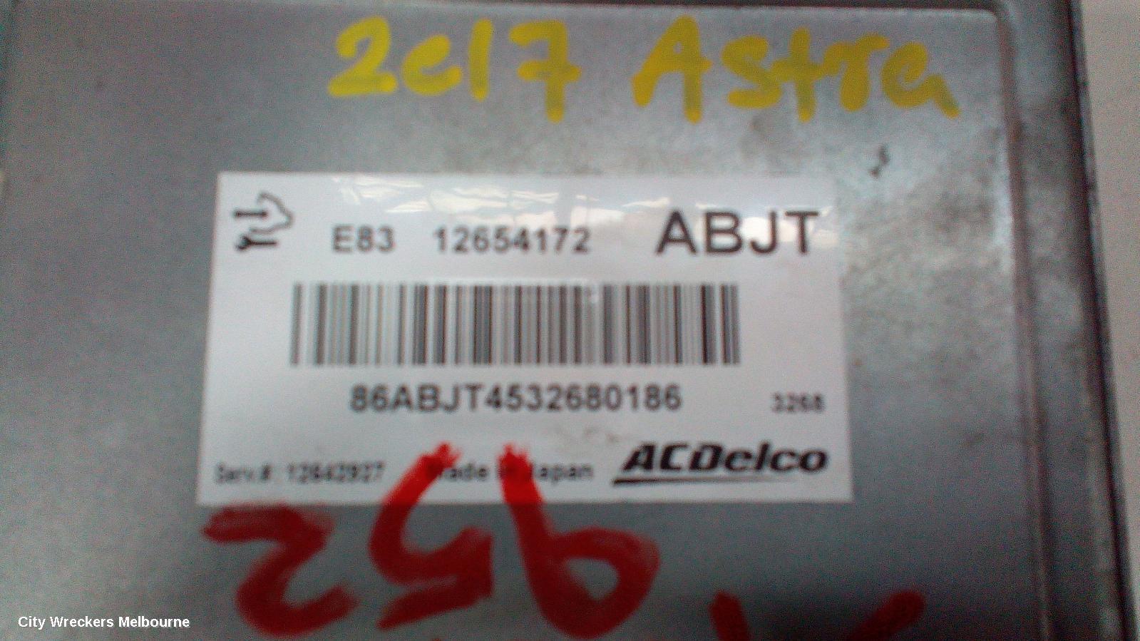 HOLDEN ASTRA 2017 Ecu