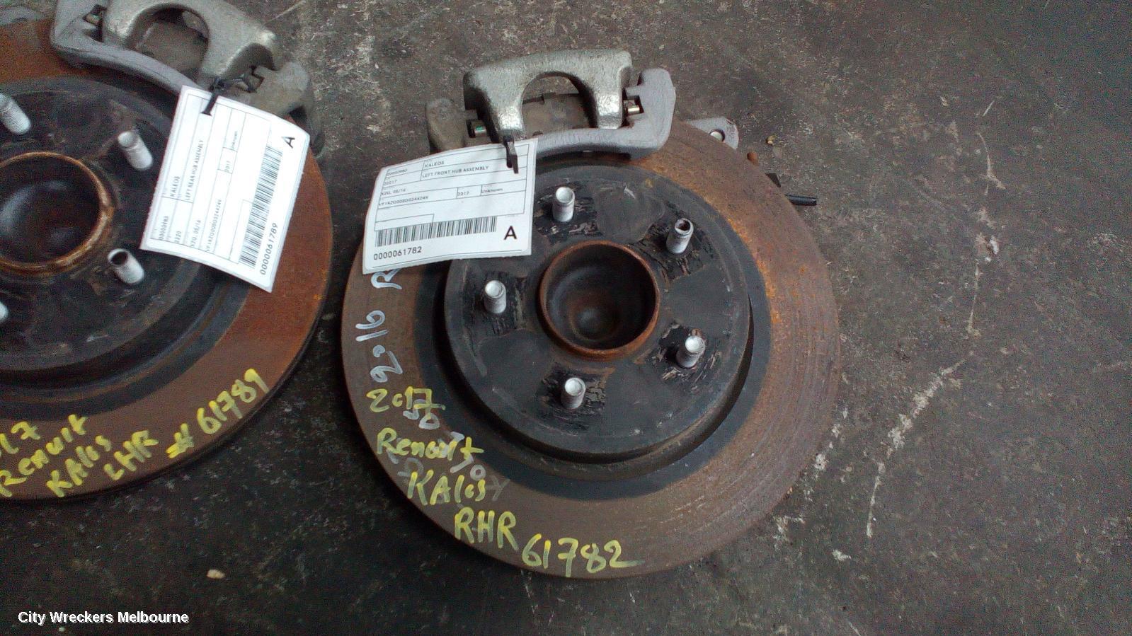 RENAULT KALEOS 2017 Right Rear Hub Assembly
