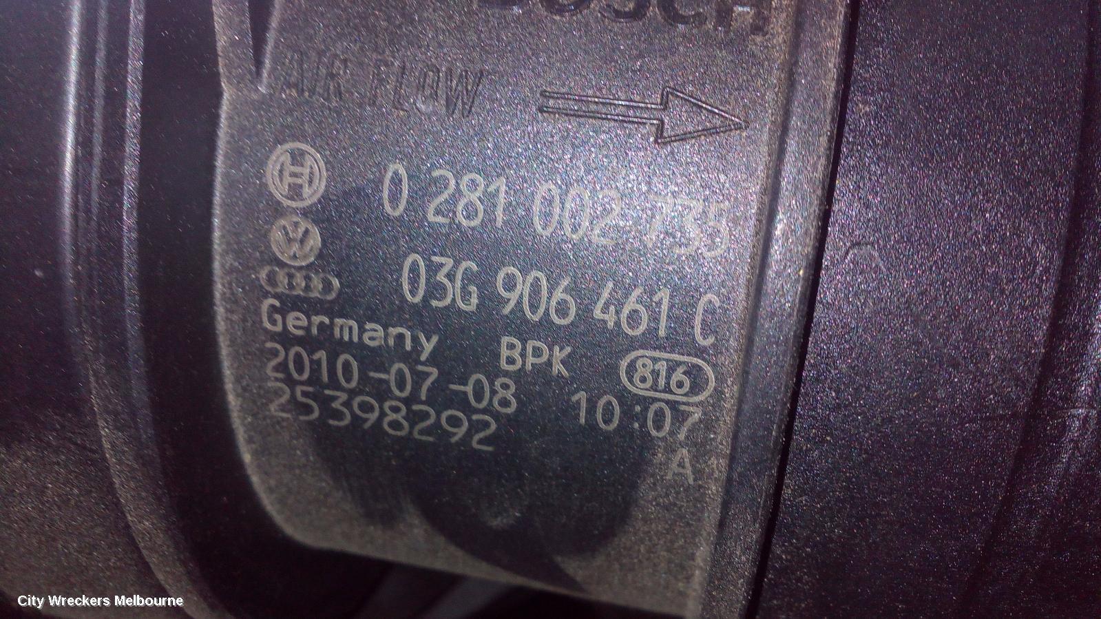 AUDI A4 2011 Air Flow Meter