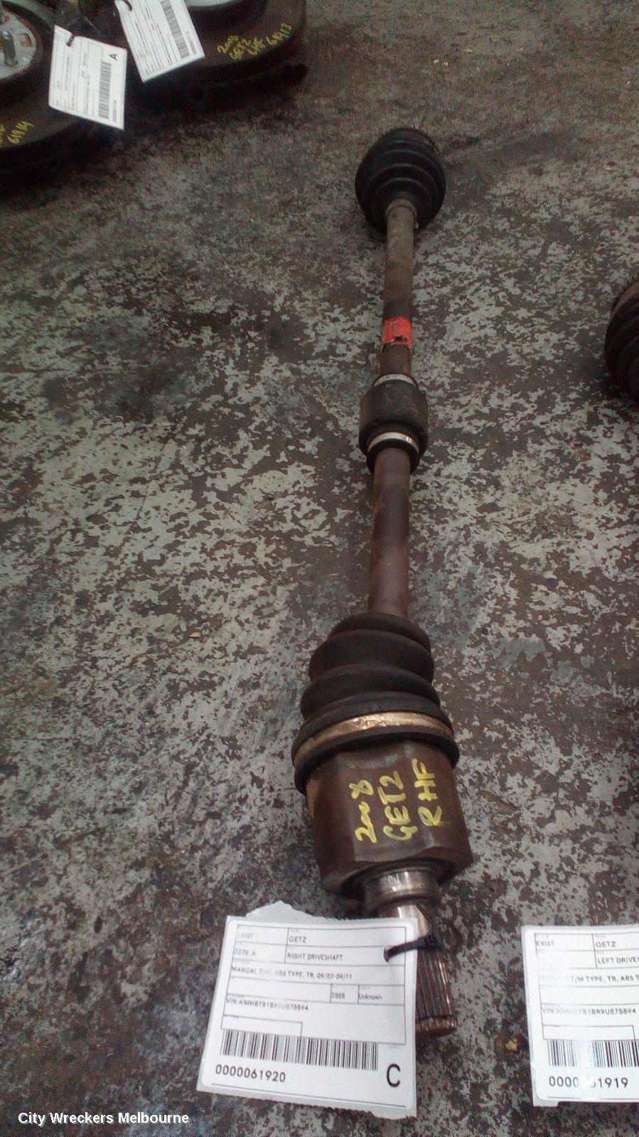 HYUNDAI GETZ 2008 Right Driveshaft