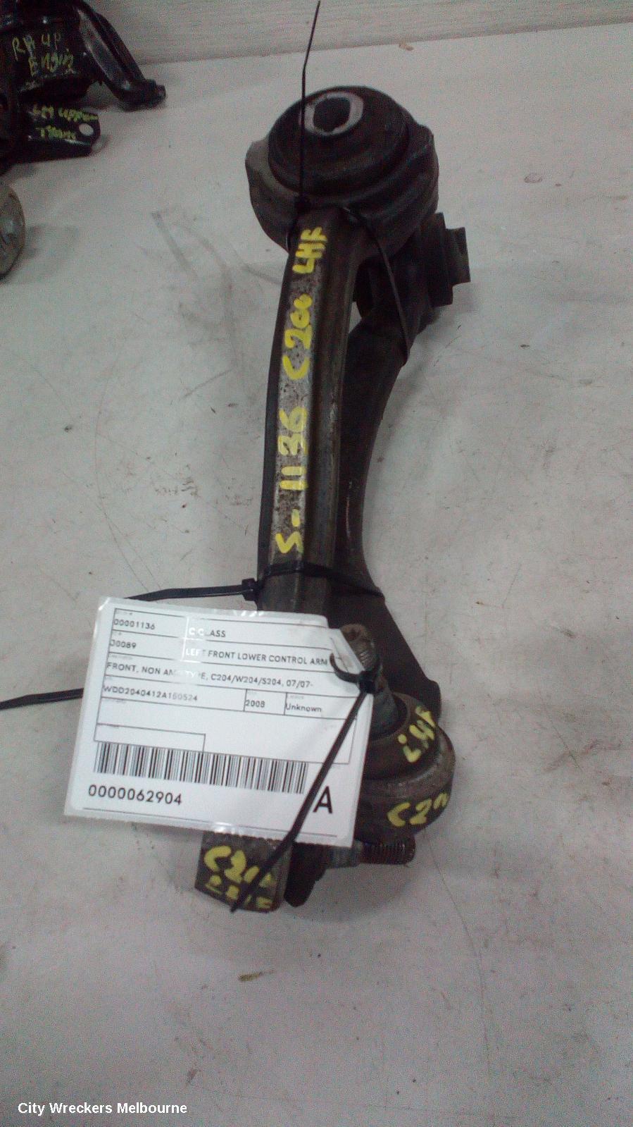 MERCEDES C CLASS 2008 Left Front Lower Control Arm