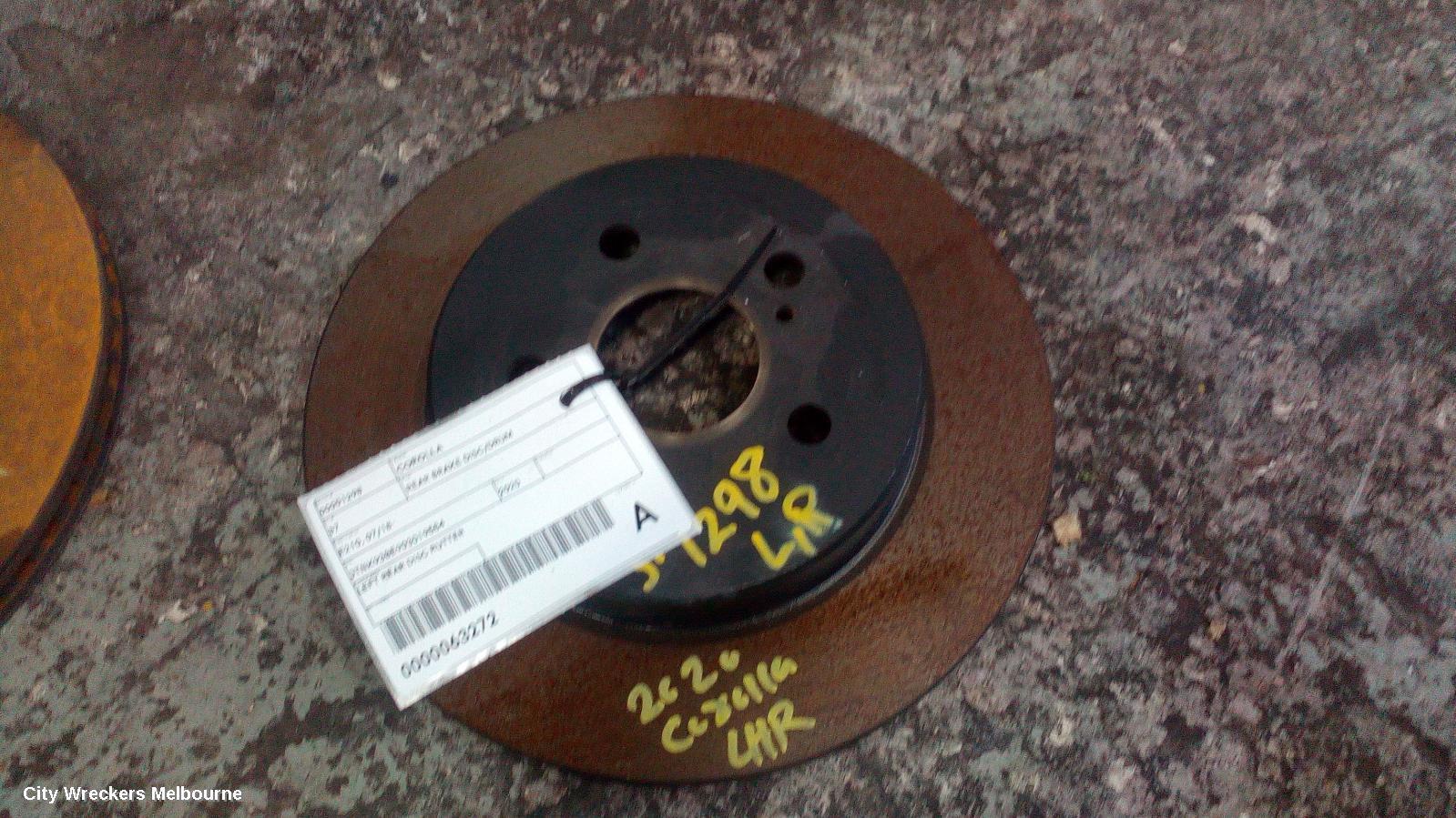 TOYOTA COROLLA 2020 Rear Brake Disc/Drum