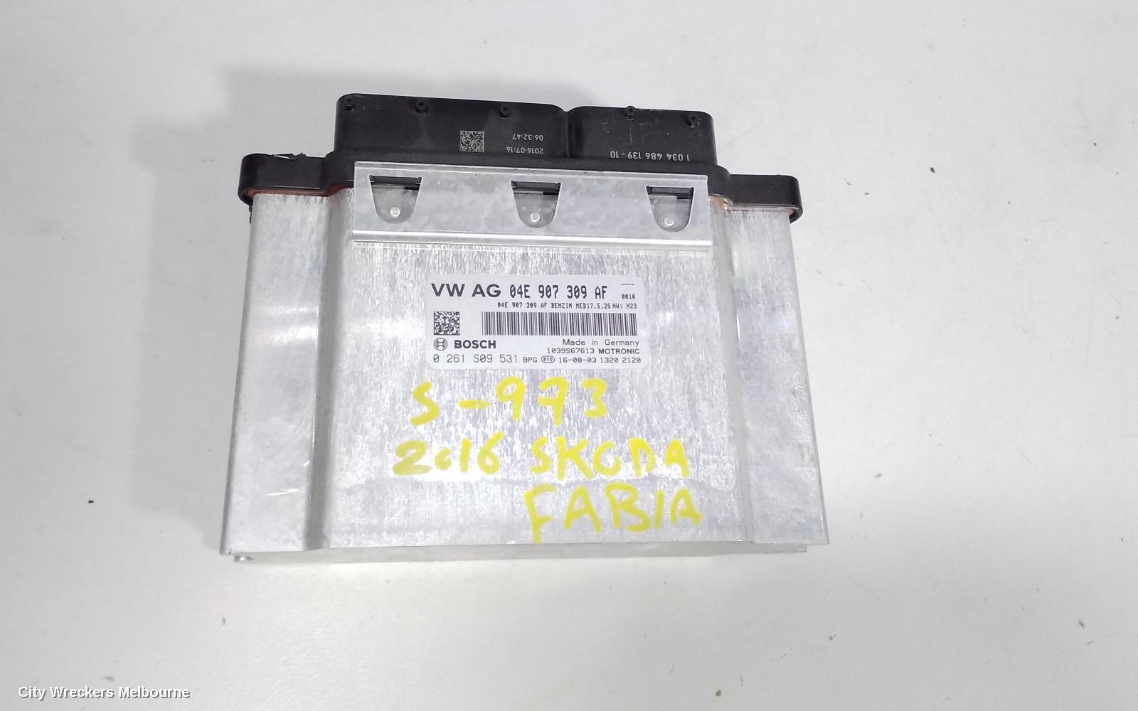 SKODA FABIA 2017 Ecu
