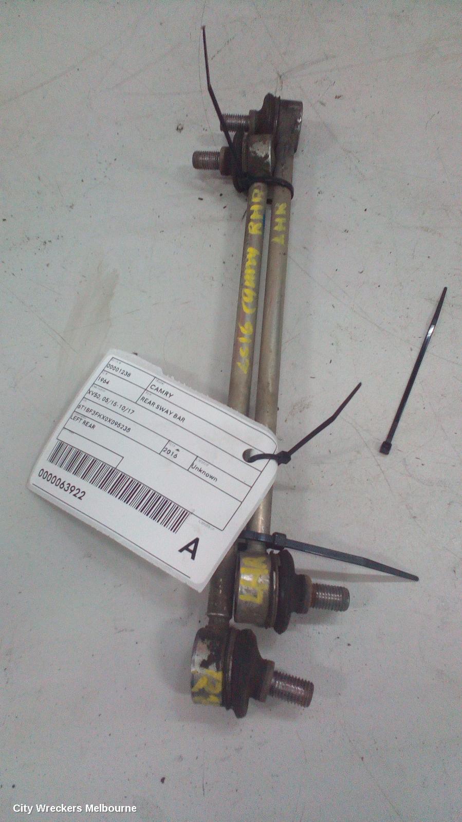 TOYOTA CAMRY 2016 Rear Sway Bar