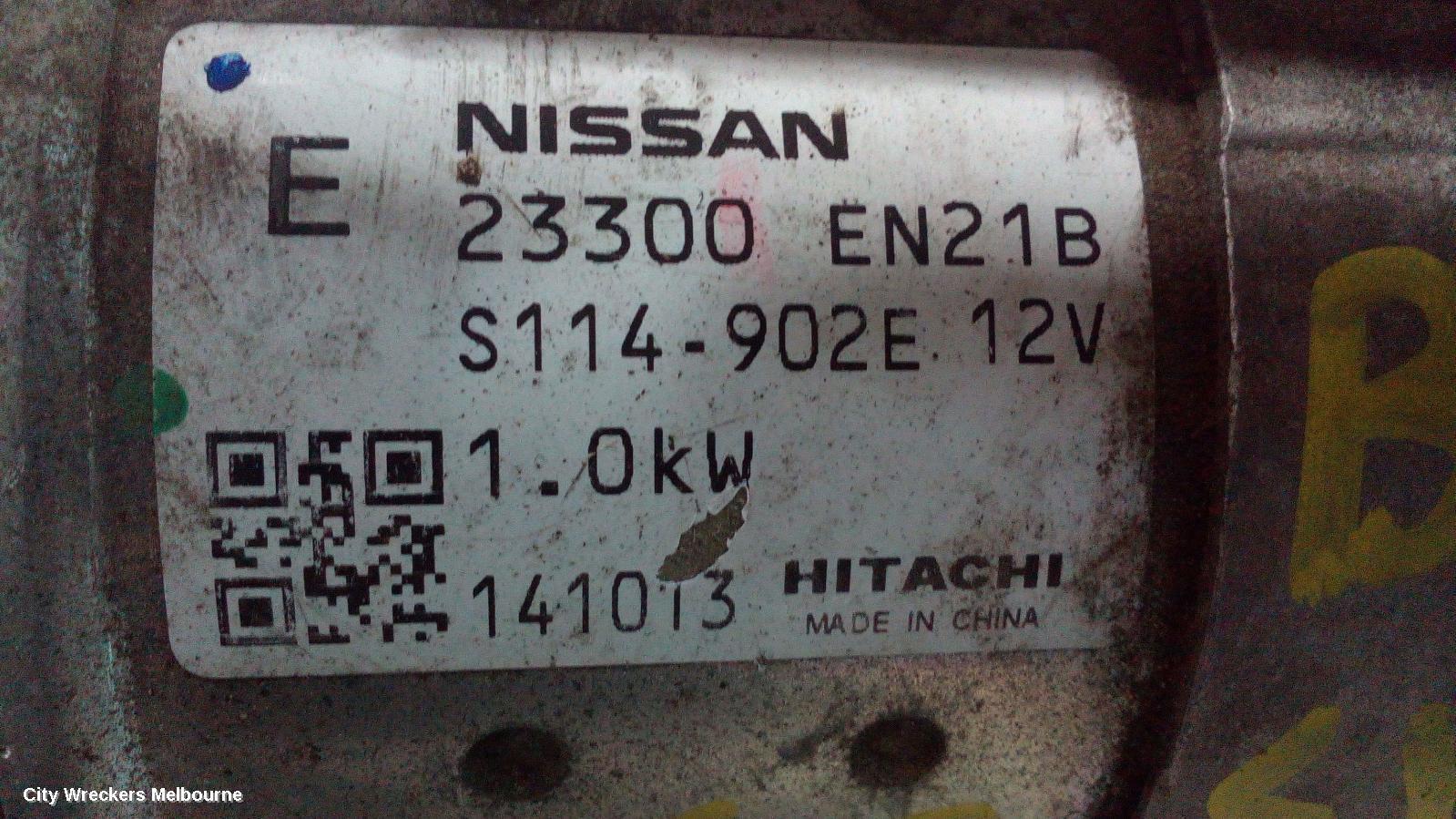 NISSAN PULSAR 2015 Starter