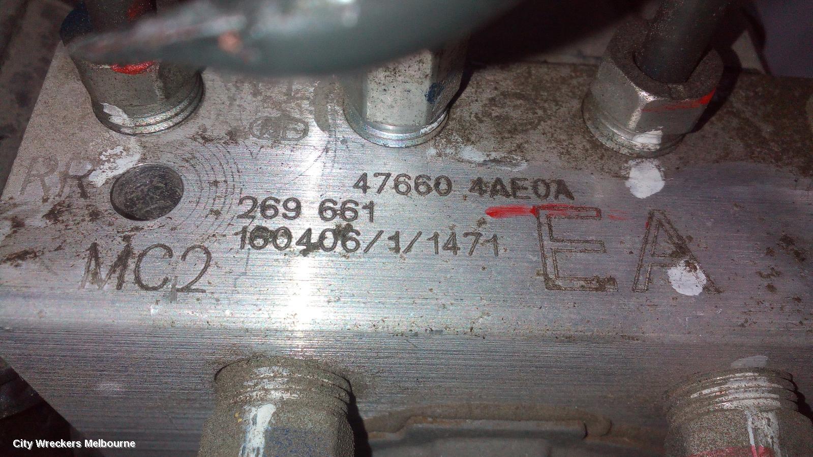 NISSAN PULSAR 2016 Abs Pump/Modulator