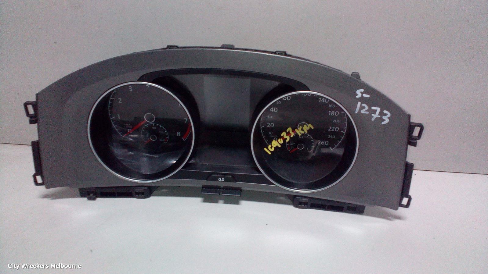 VOLKSWAGEN GOLF 2014 Instrument Cluster