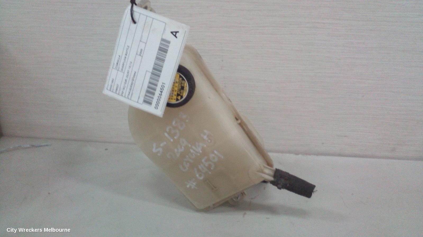 TOYOTA COROLLA 2008 Overflow Bottle