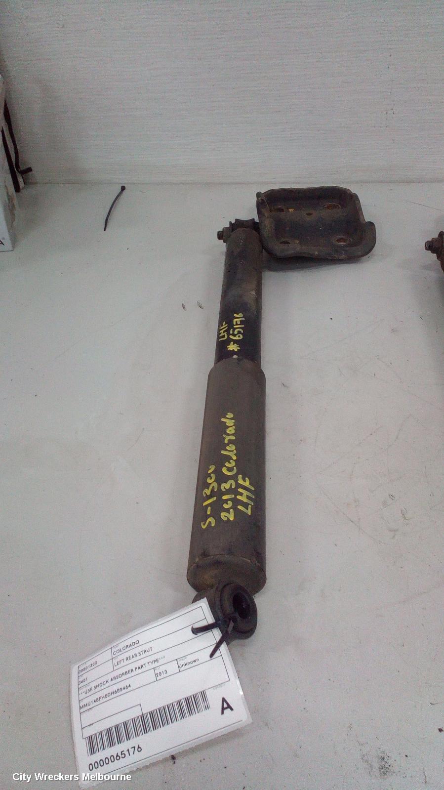 HOLDEN COLORADO 2013 Left Rear Strut