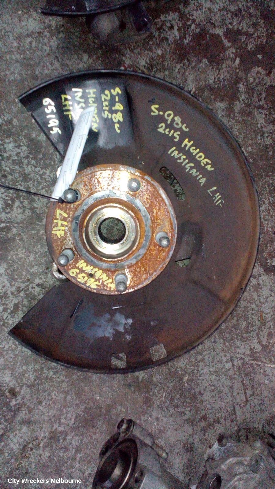 HOLDEN INSIGNIA 2015 Left Front Hub Assembly