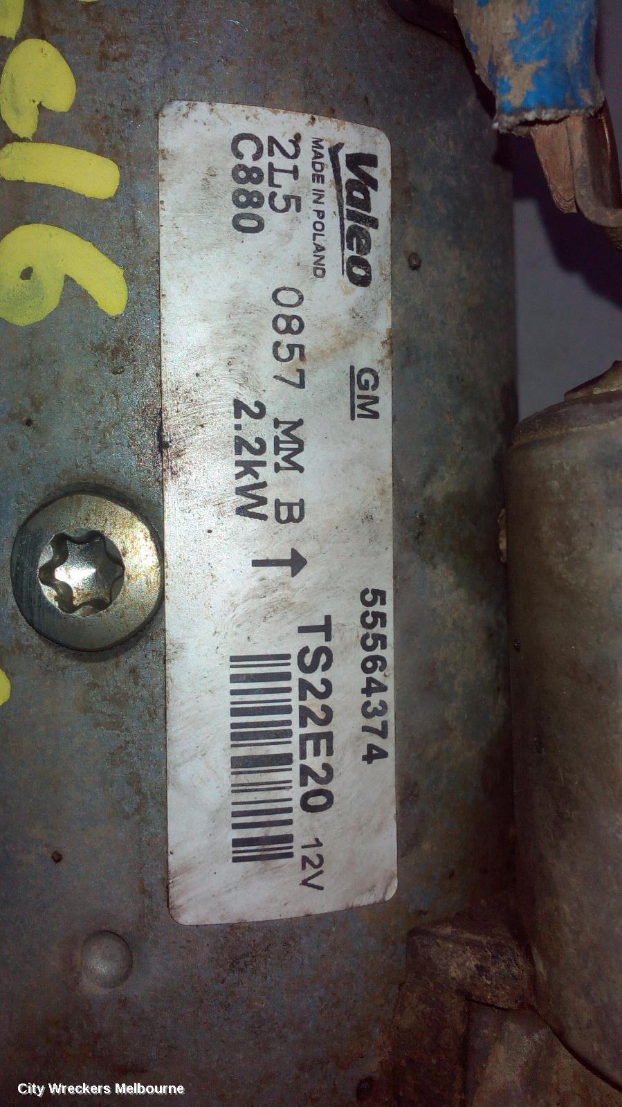 HOLDEN COLORADO 2016 Starter