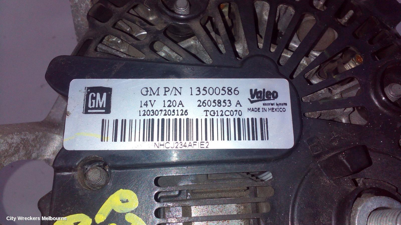 OPEL ASTRA 2013 Alternator