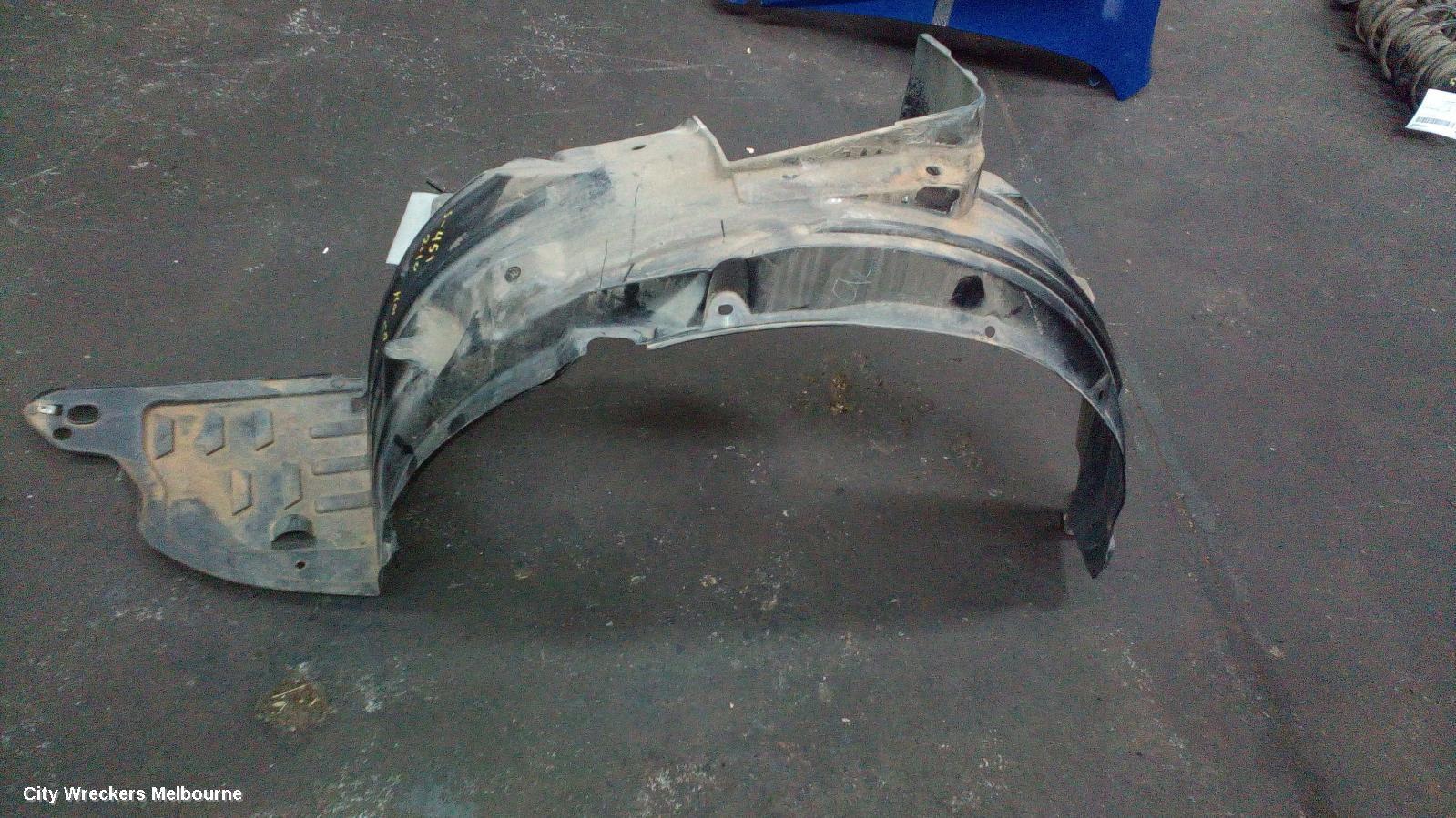 HONDA CITY 2010 Left Guard Liner