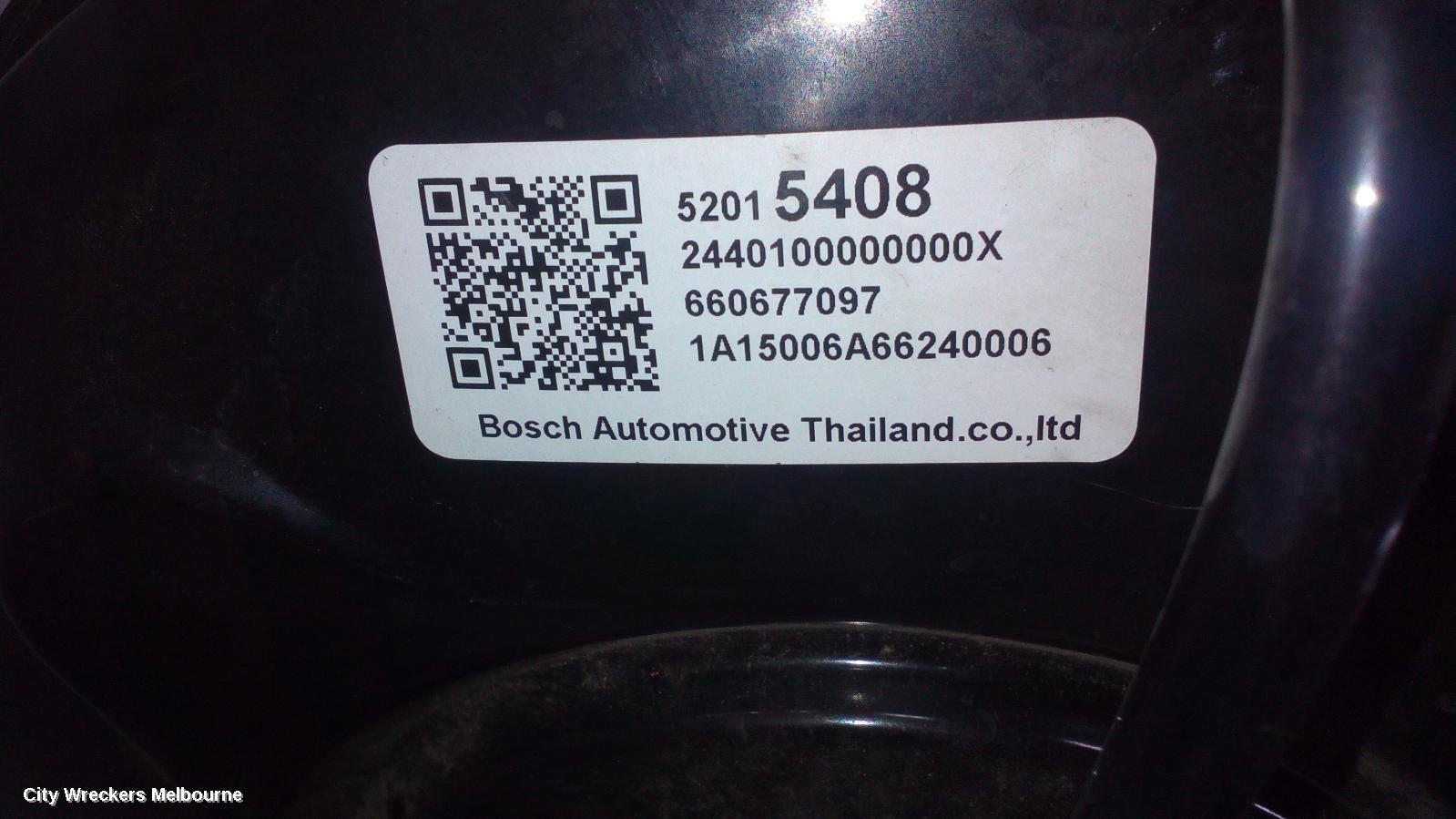 HOLDEN COLORADO 2015 Brake Booster