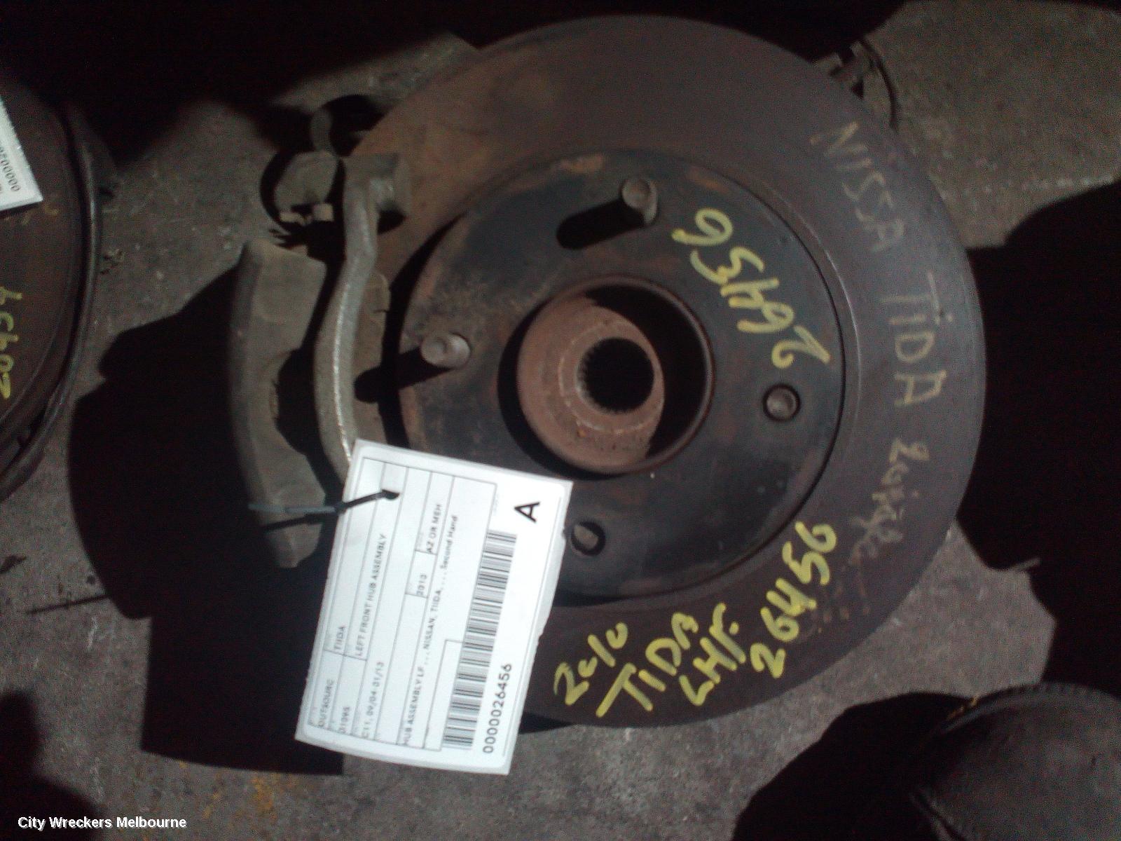 NISSAN TIIDA 2010 Left Front Hub Assembly