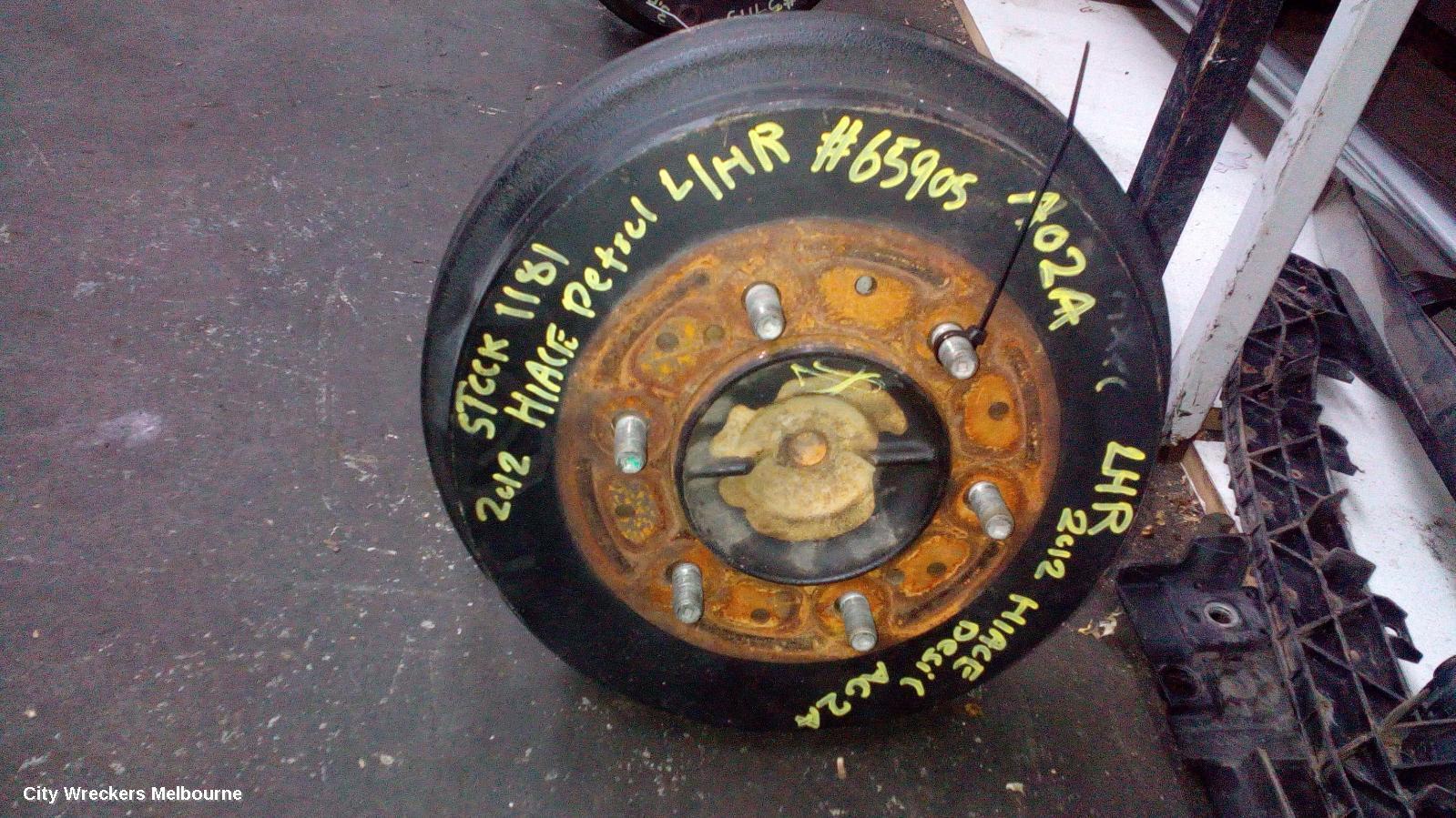 TOYOTA HIACE 2012 Left Rear Hub Assembly