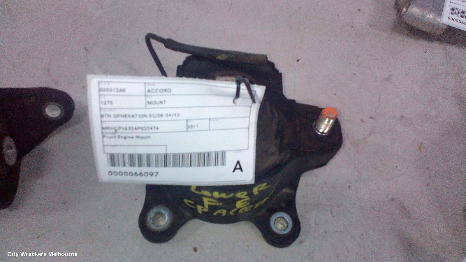 HONDA ACCORD 2011 Mount