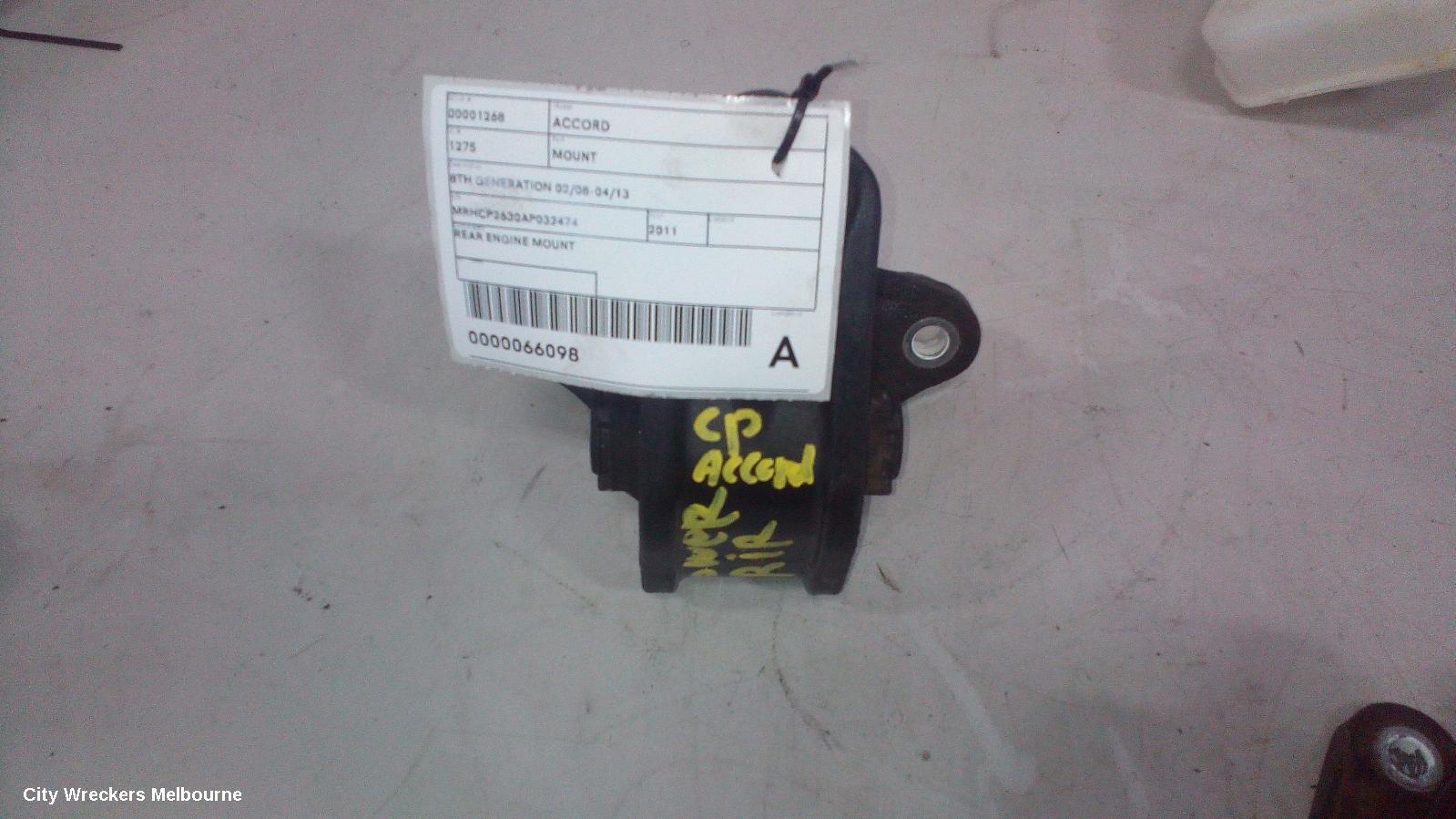 HONDA ACCORD 2011 Mount