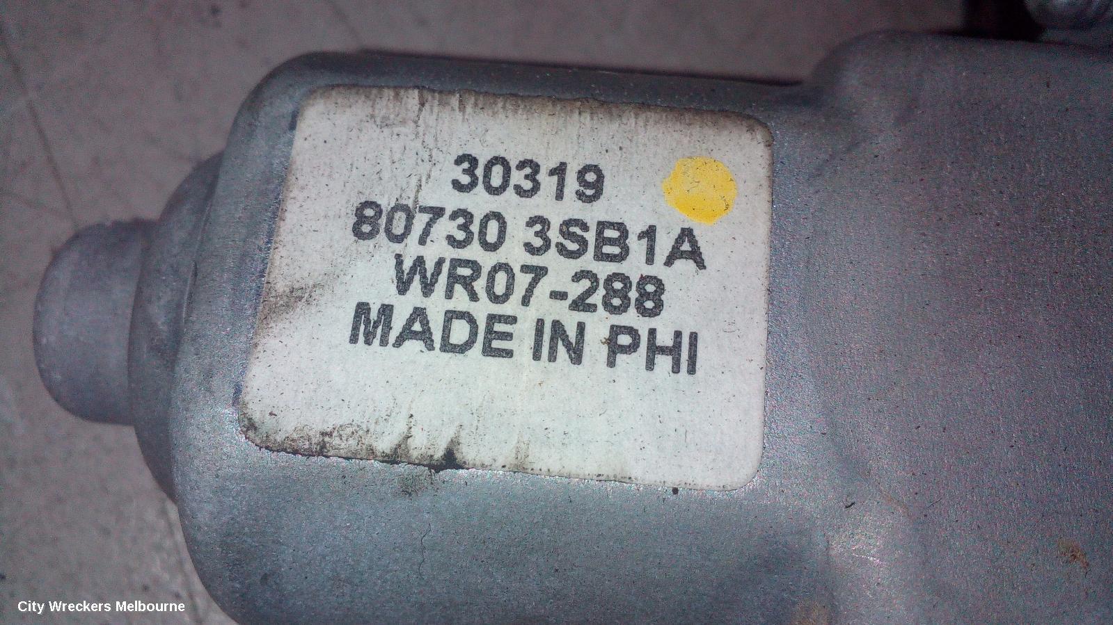 NISSAN PULSAR 2014 Left Front Window Reg/Motor