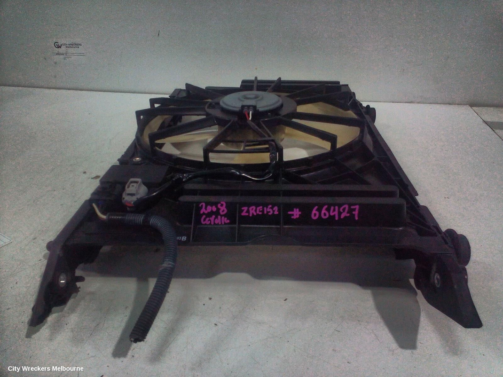 TOYOTA COROLLA 2008 Fan