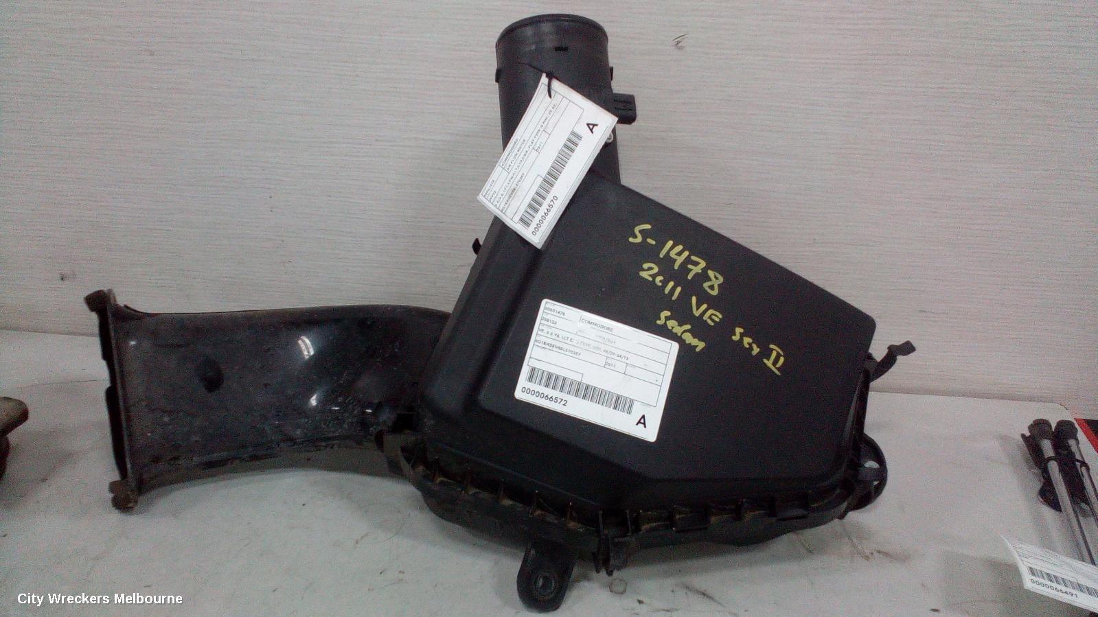 HOLDEN COMMODORE 2011 Air Cleaner/Box