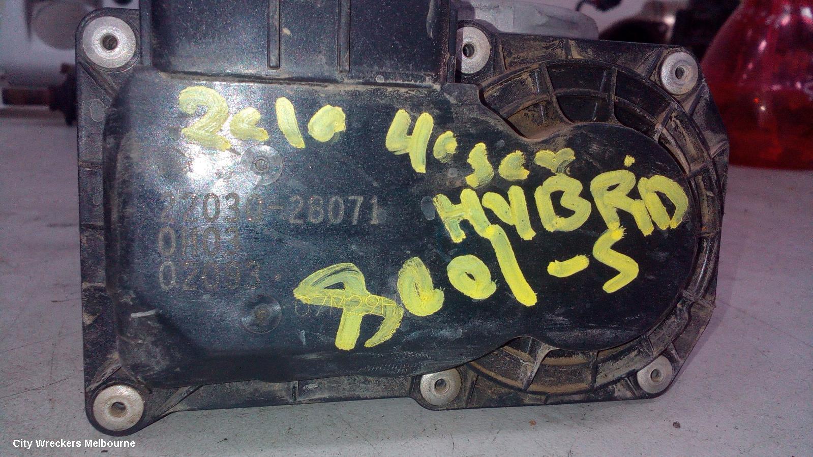 TOYOTA CAMRY 2010 Throttle Body