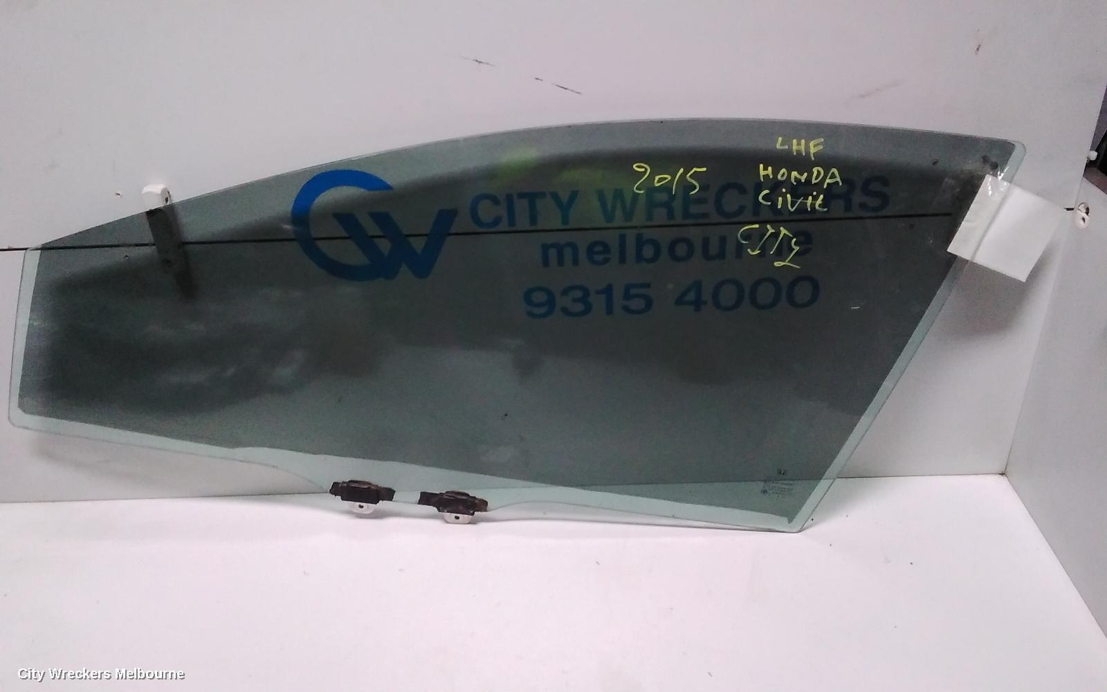 HONDA CITY 2015 Left Front Door Window
