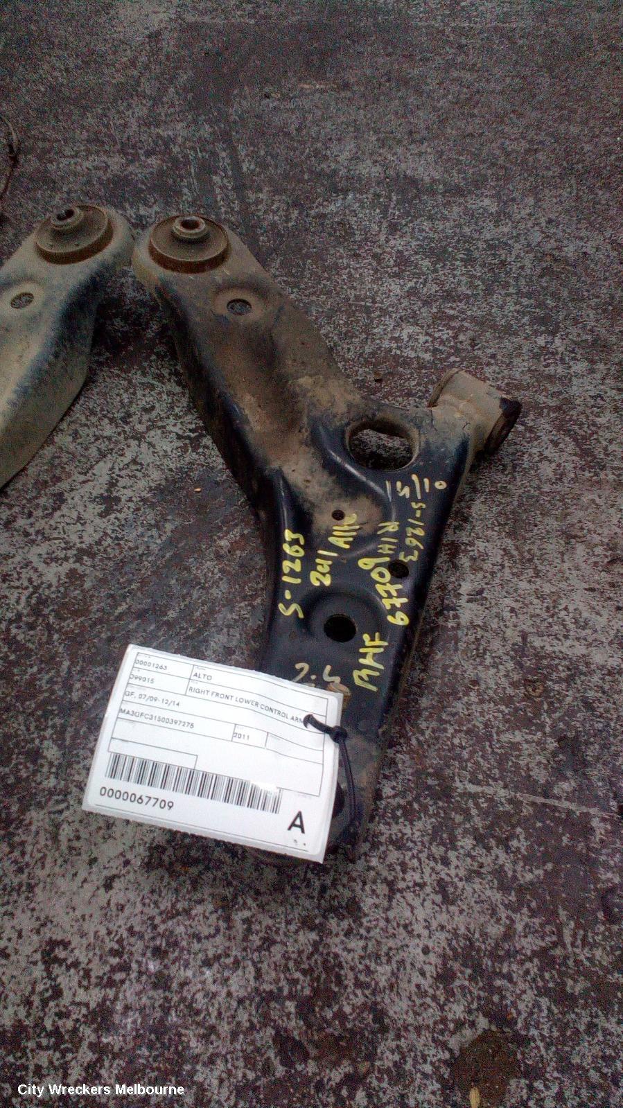 SUZUKI ALTO 2011 Right Front Lower Control Arm